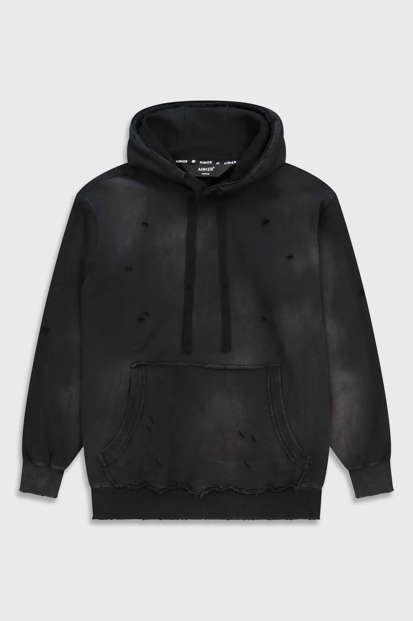 Black Wash Bee 656 Hoodie