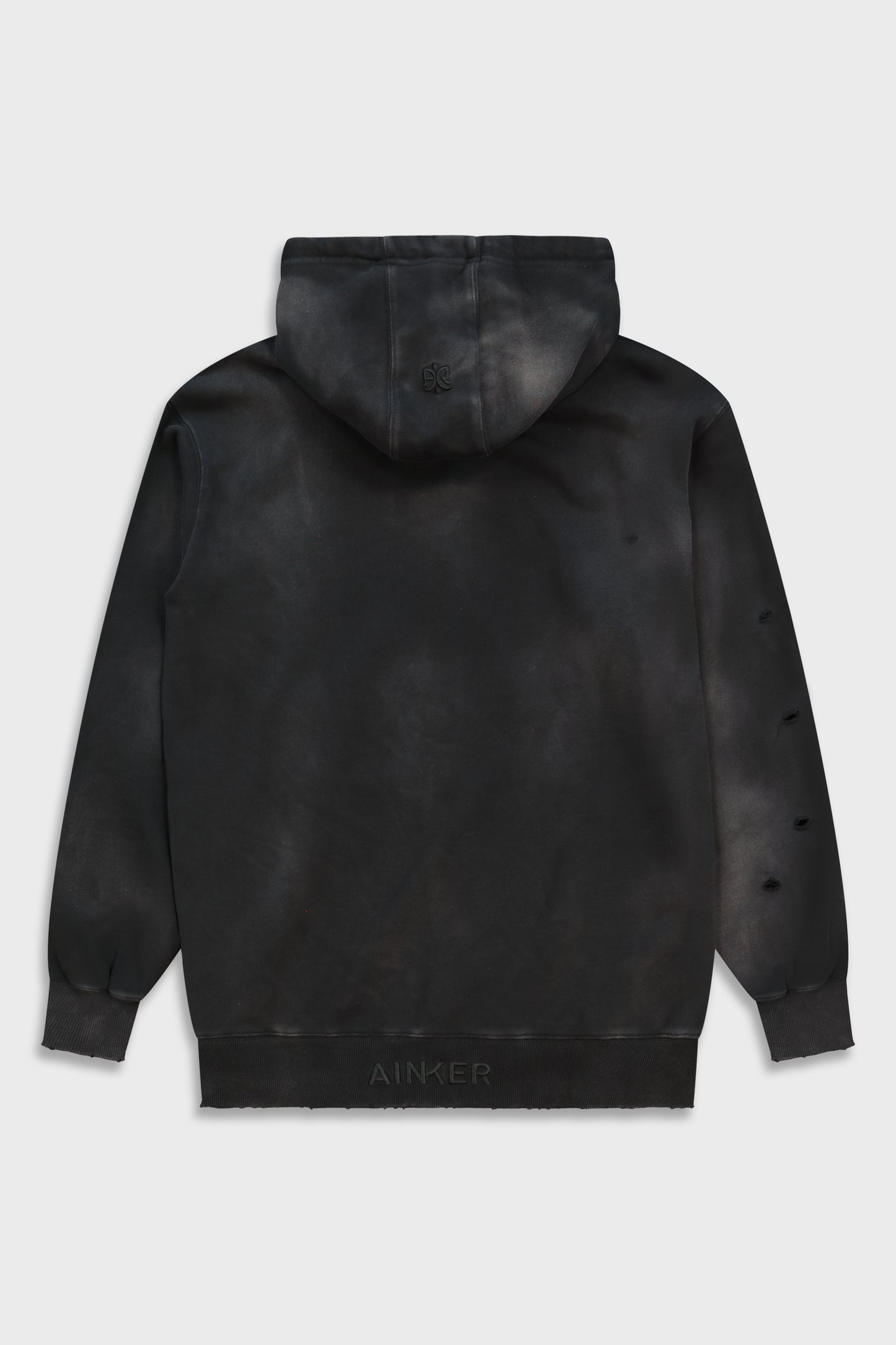 Black Wash Bee 656 Hoodie