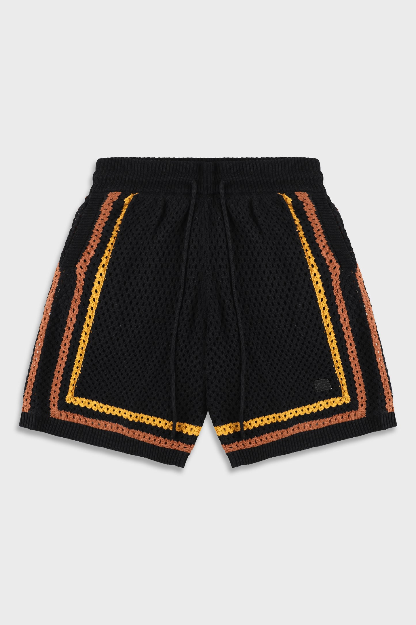 Black/Orange Mesh 804 Short Pant