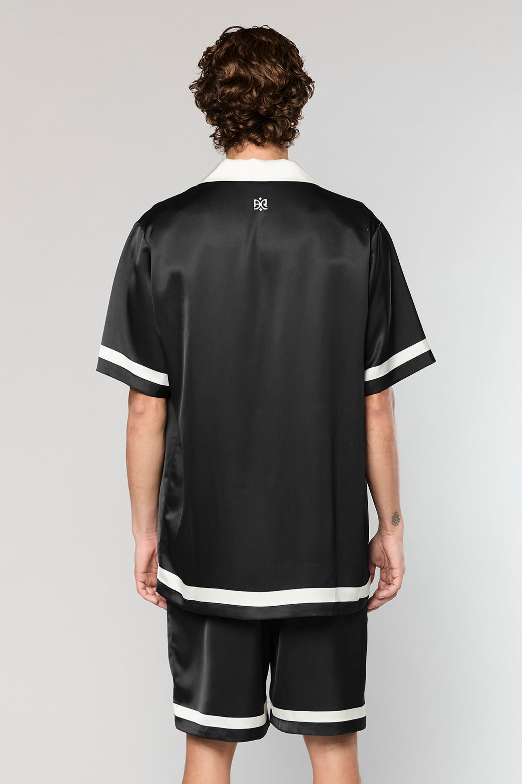 Satin 841 Black Shirt
