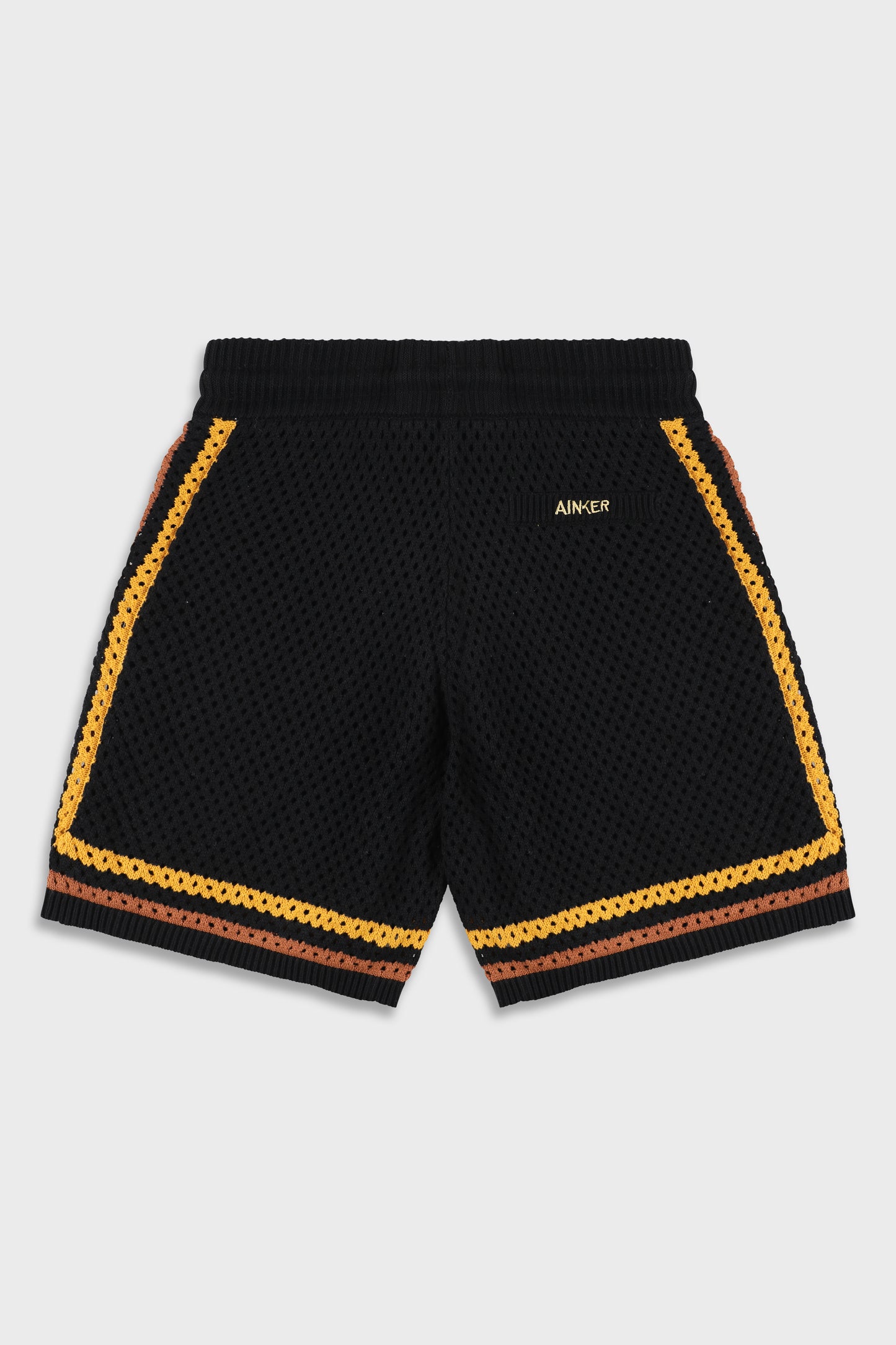 Black/Orange Mesh 804 Short Pant