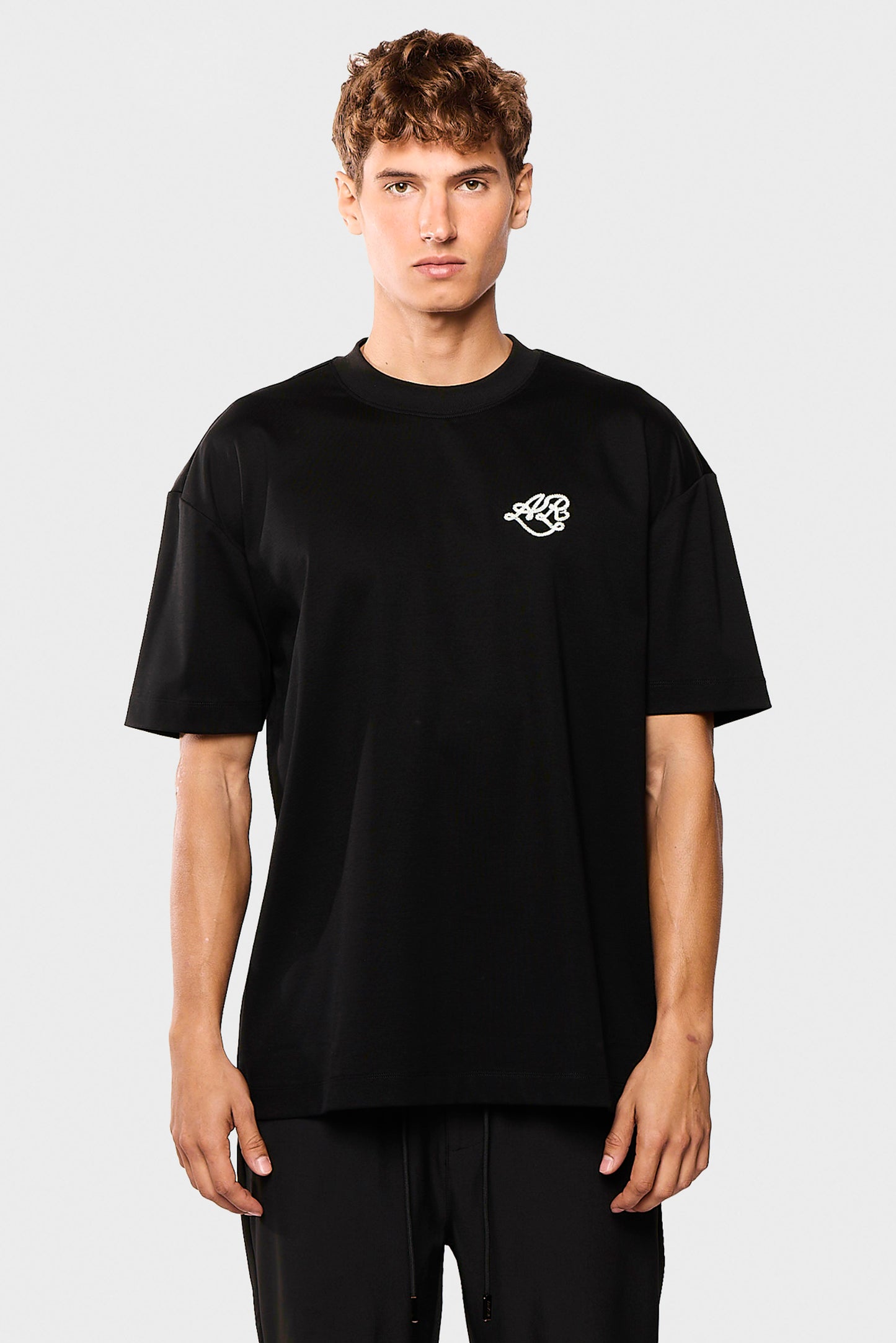 Mercerized 762 Black T-Shirt