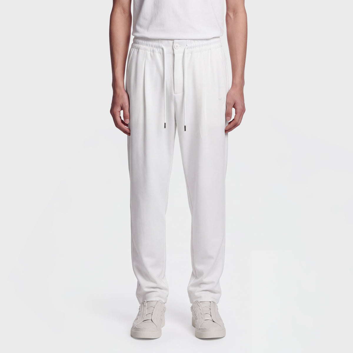 Wool Blend 1081 White Pant