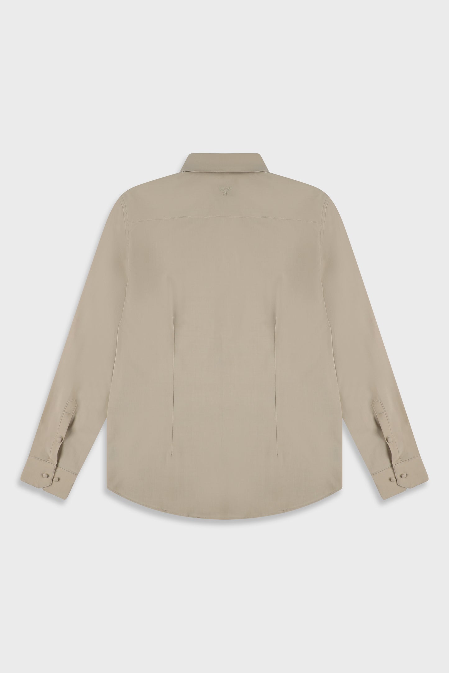 Wool Blend Beige 779 Button Shirt