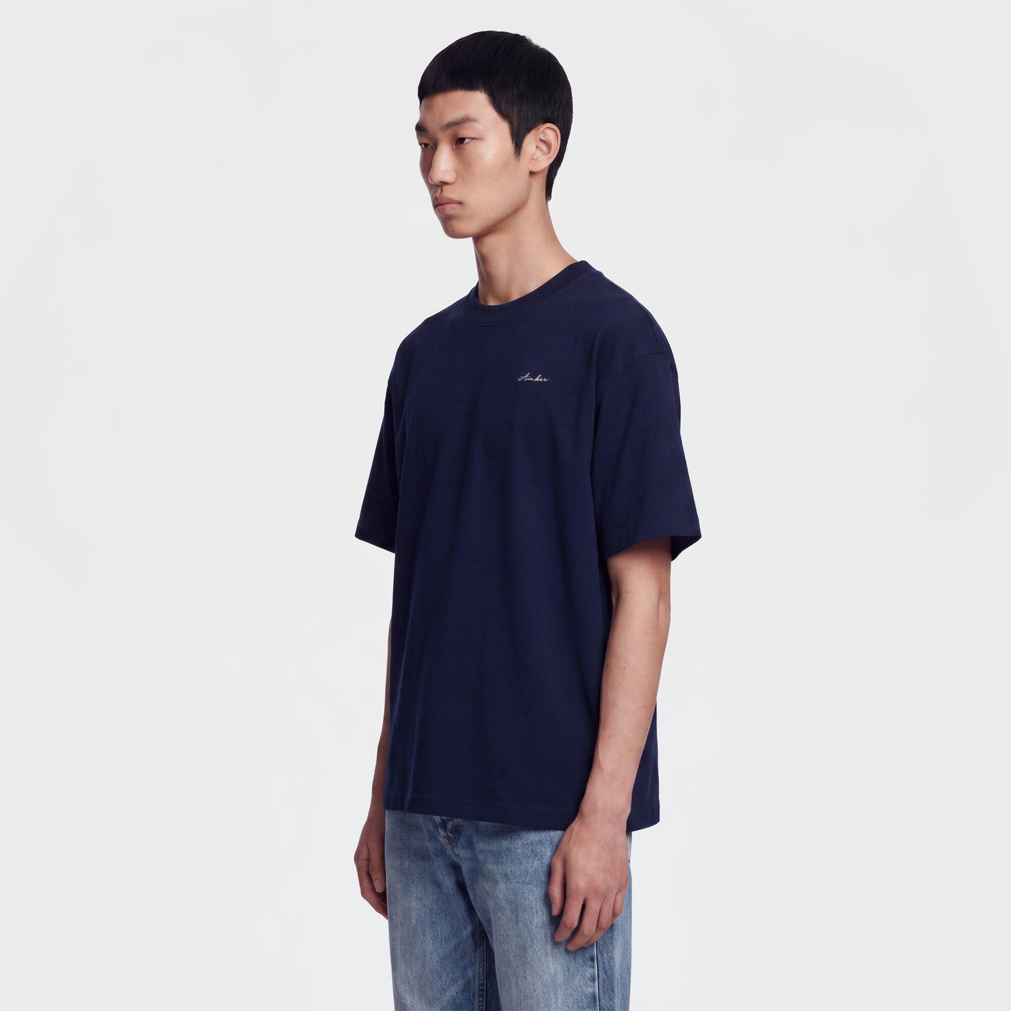 Mercerized 1116 Navy T-Shirt