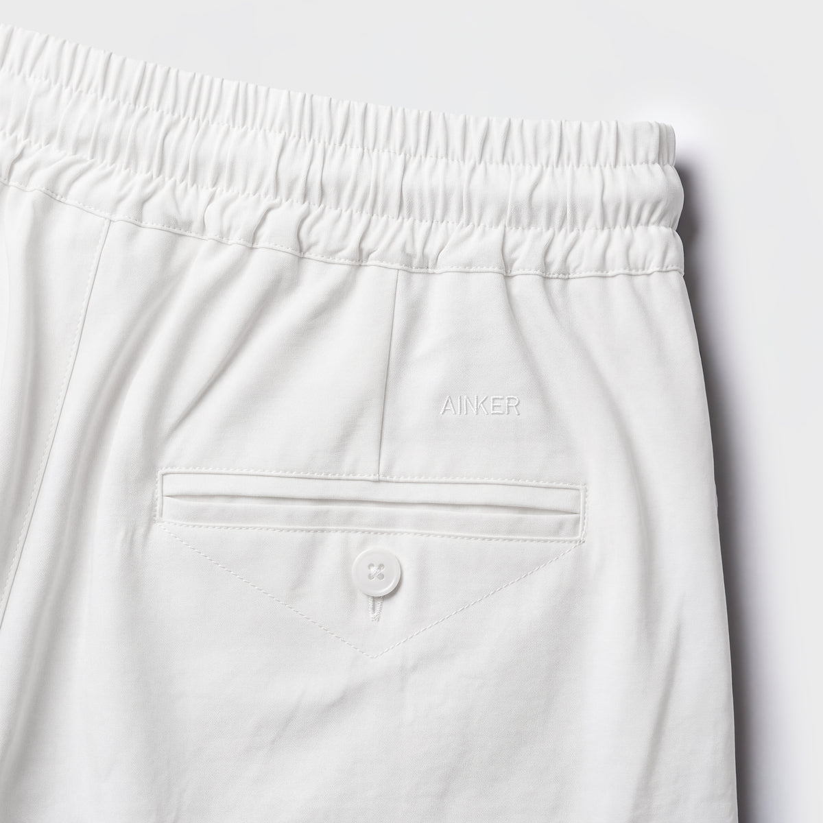 Wool Blend 1081 White Pant