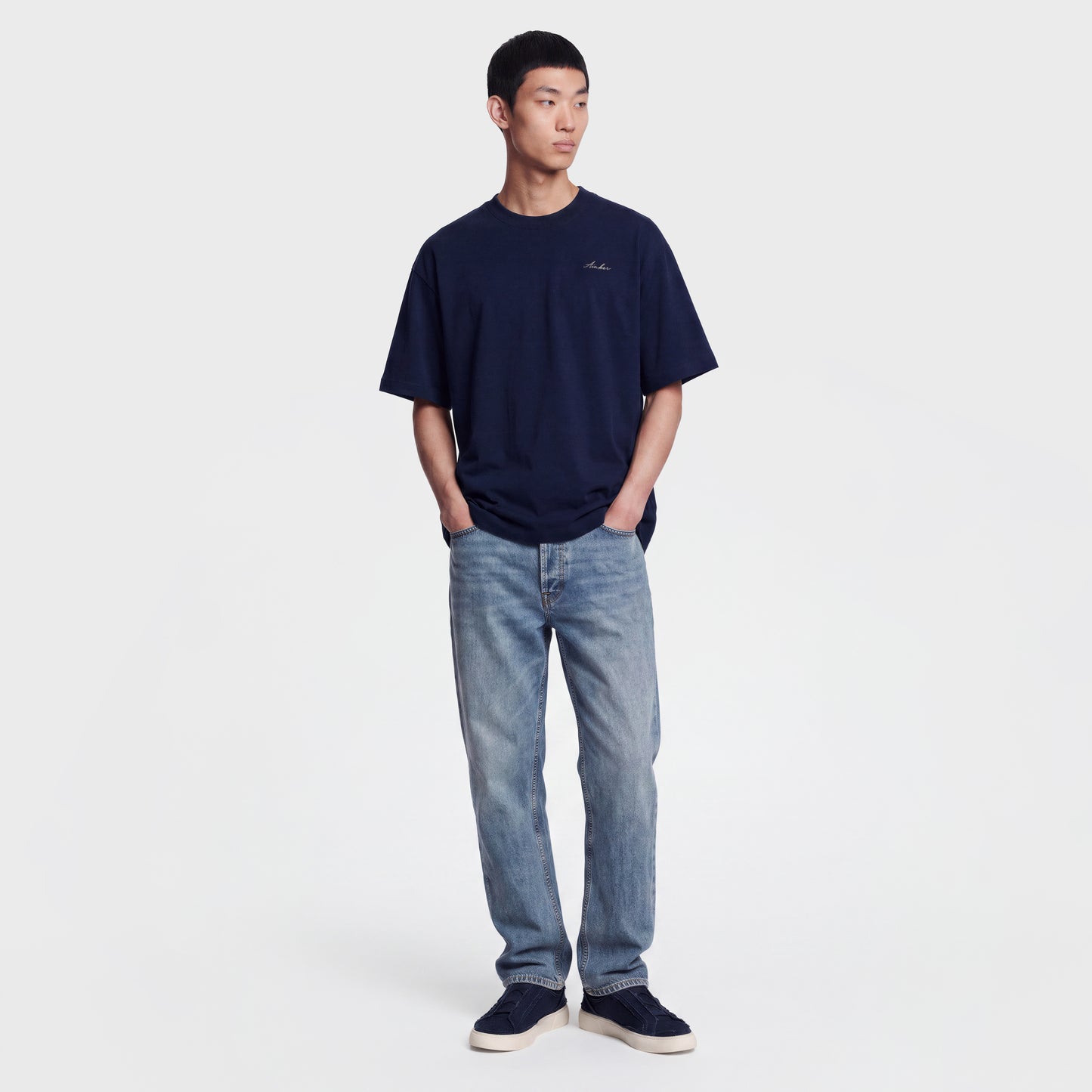 Mercerized 1116 Navy T-Shirt