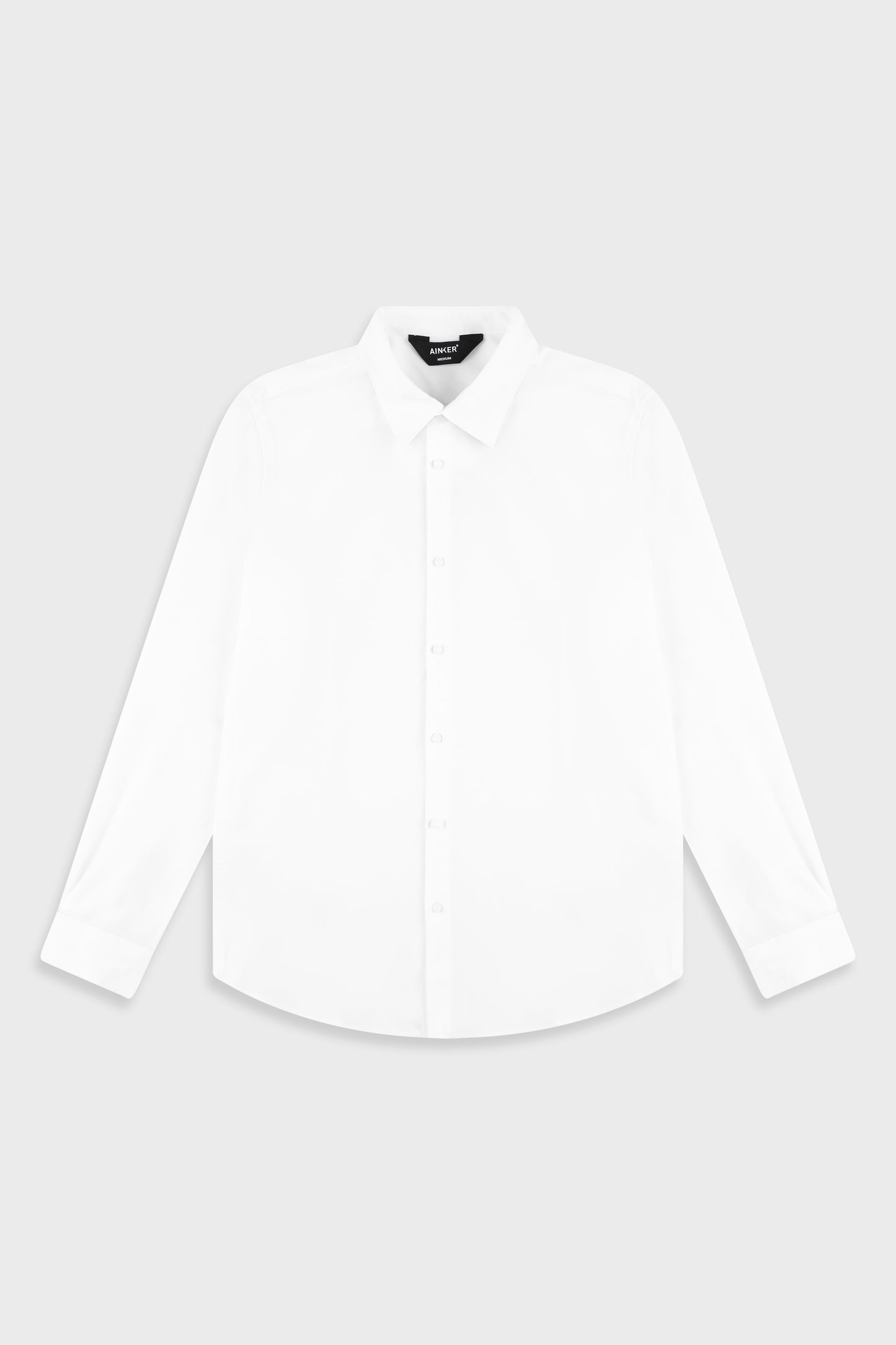 Wool Blend White 779 Button Shirt