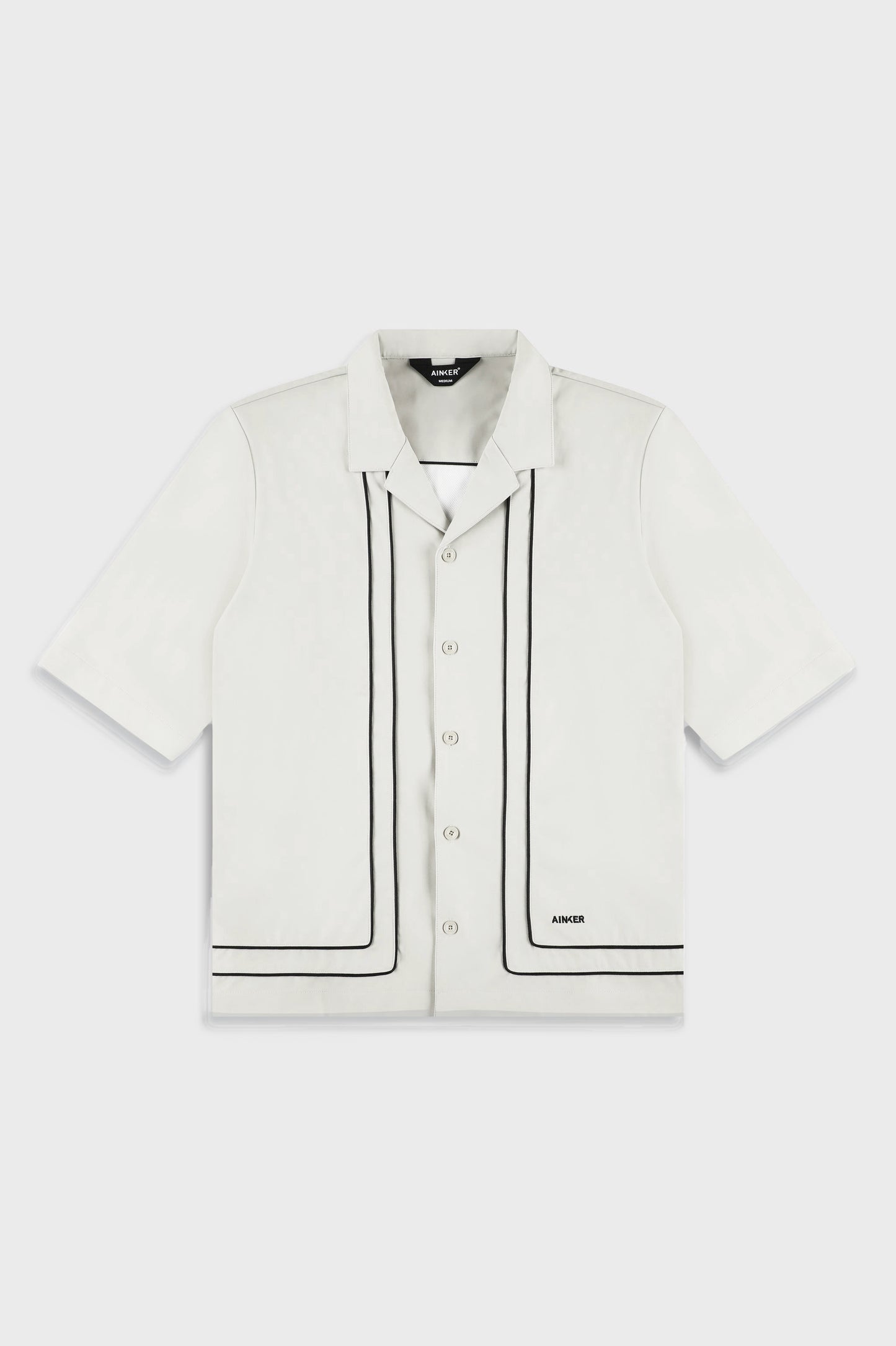 Tech 801 Off-White Short Button Shirt
