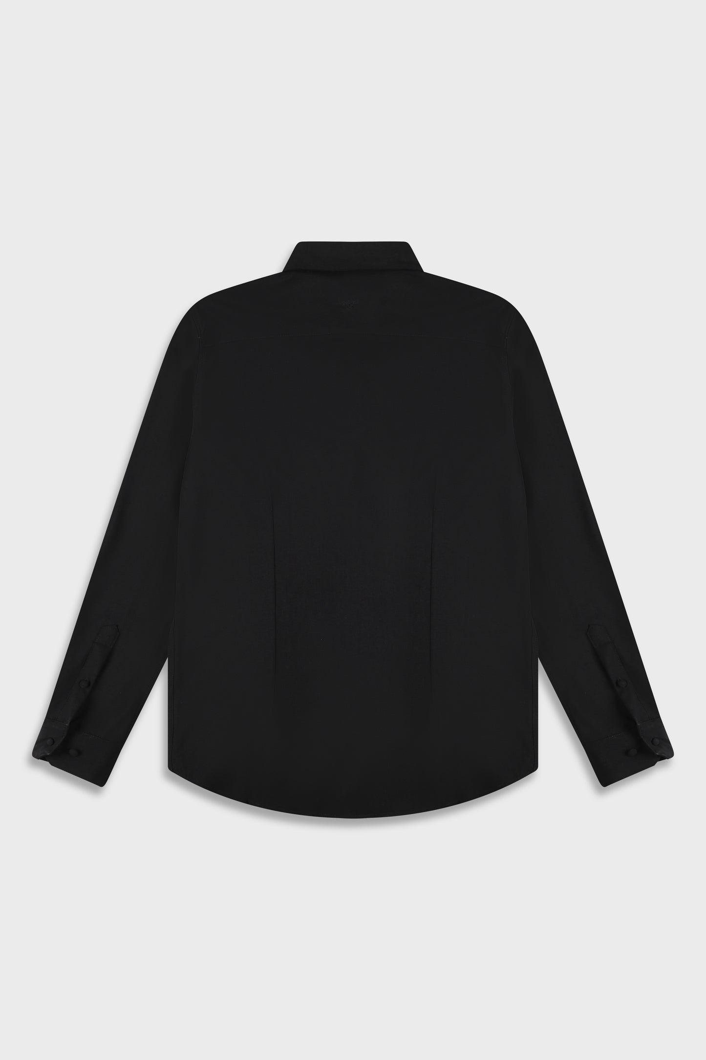 Wool Blend Black 779 Button Shirt