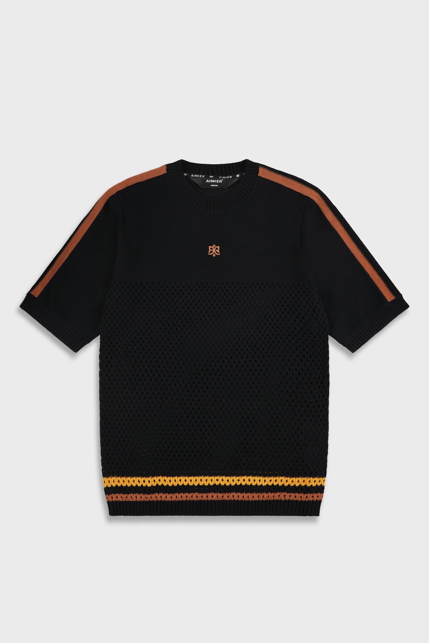 Black/Orange Mesh 804 T-Shirt