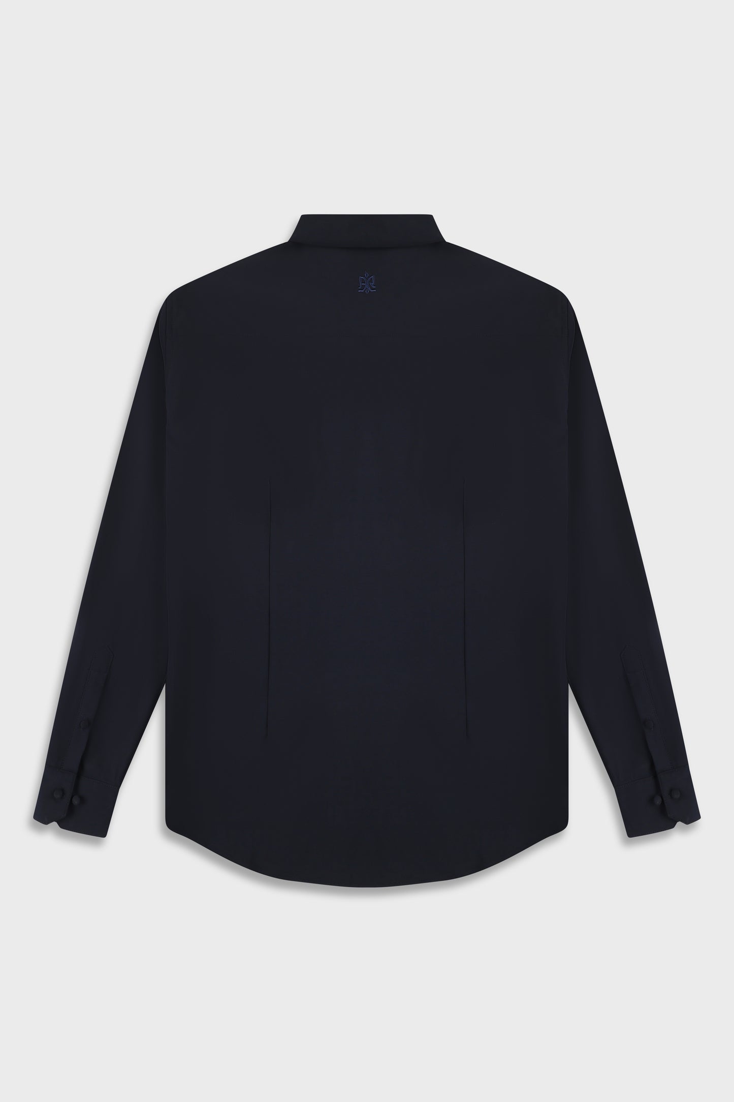 Wool Blend Navy 778 Zipper Shirt