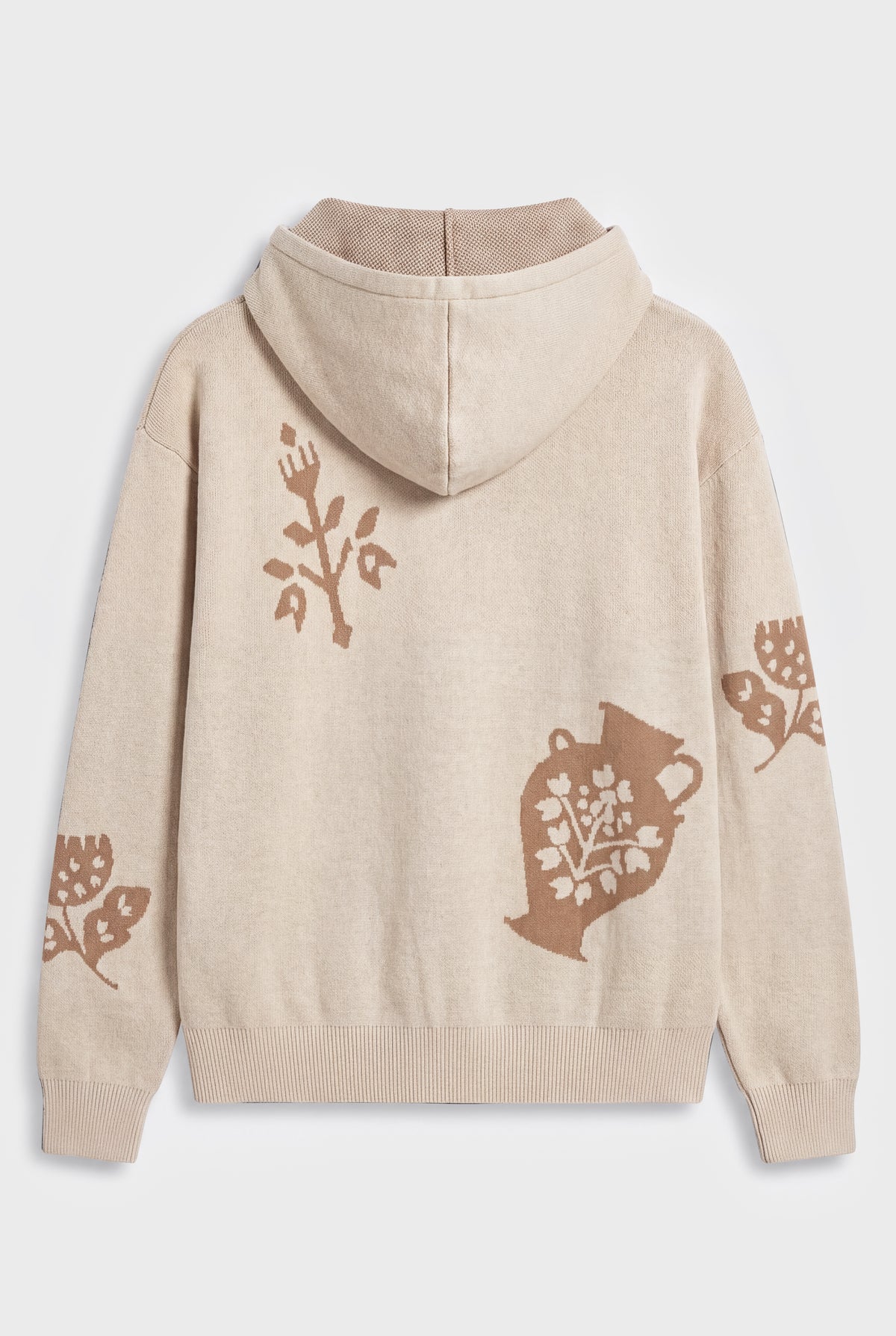 1127 Off White Knit Hoodie