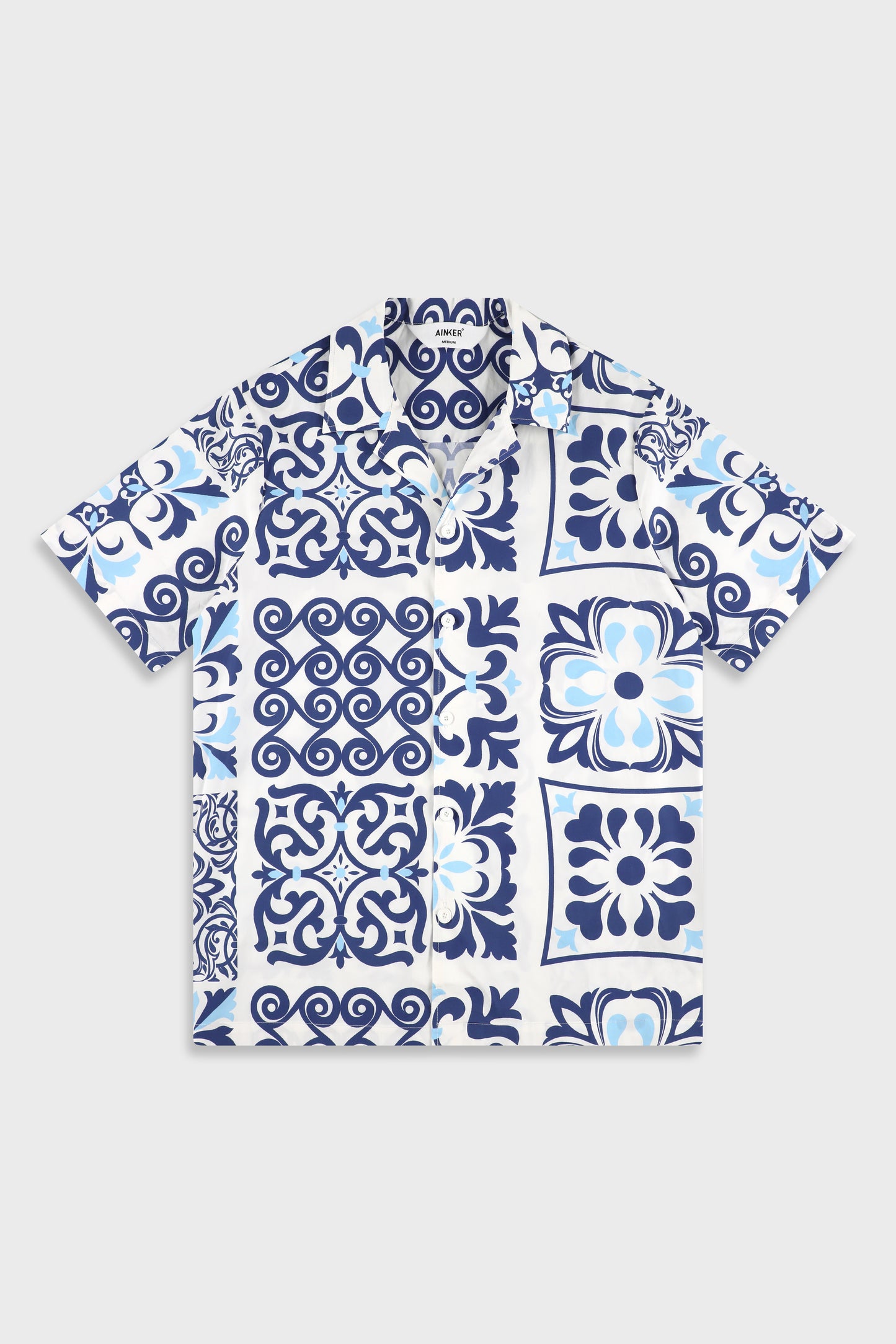 Cotton Poplin 840 Blue Shirt