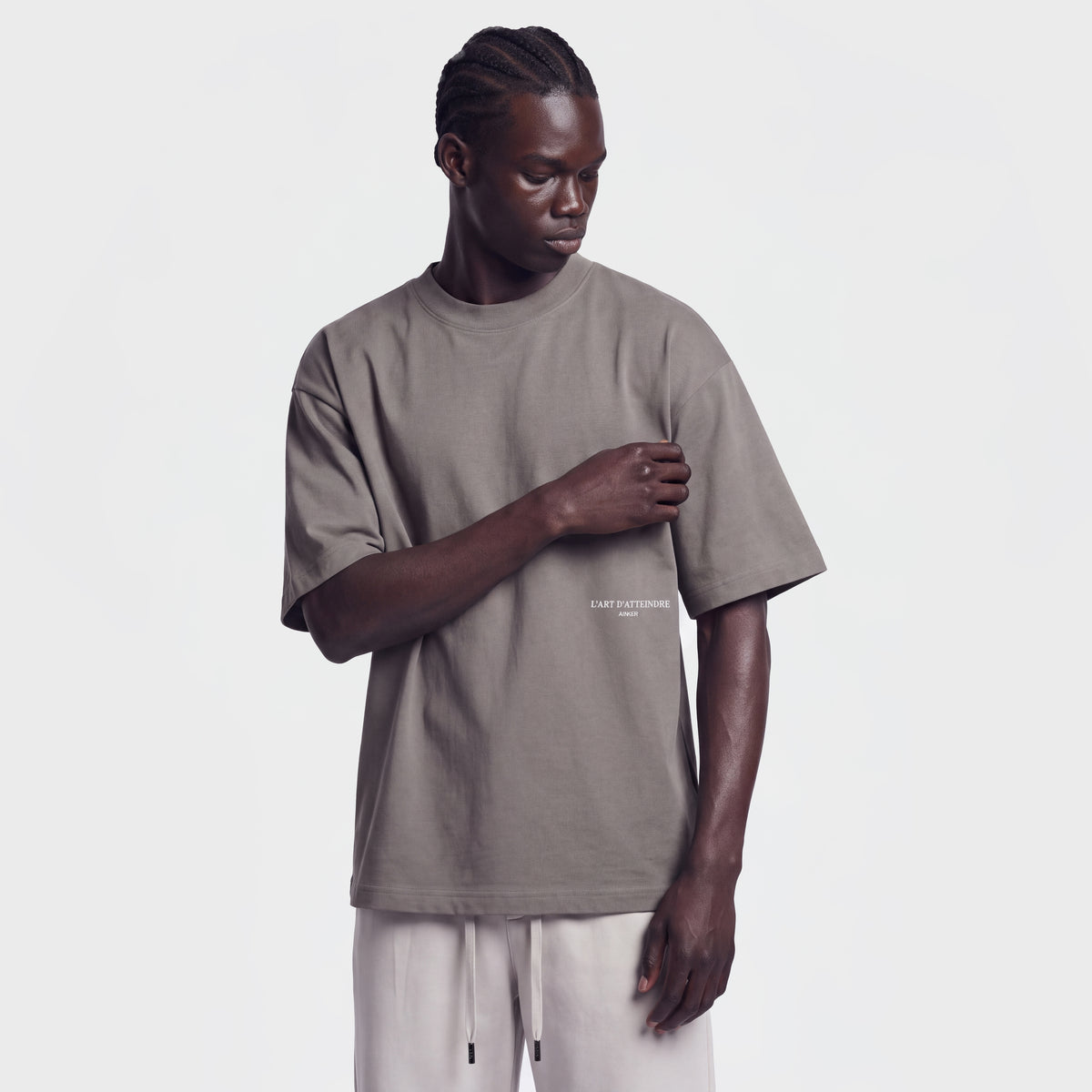 Mercerized 1132 Gray T-Shirt