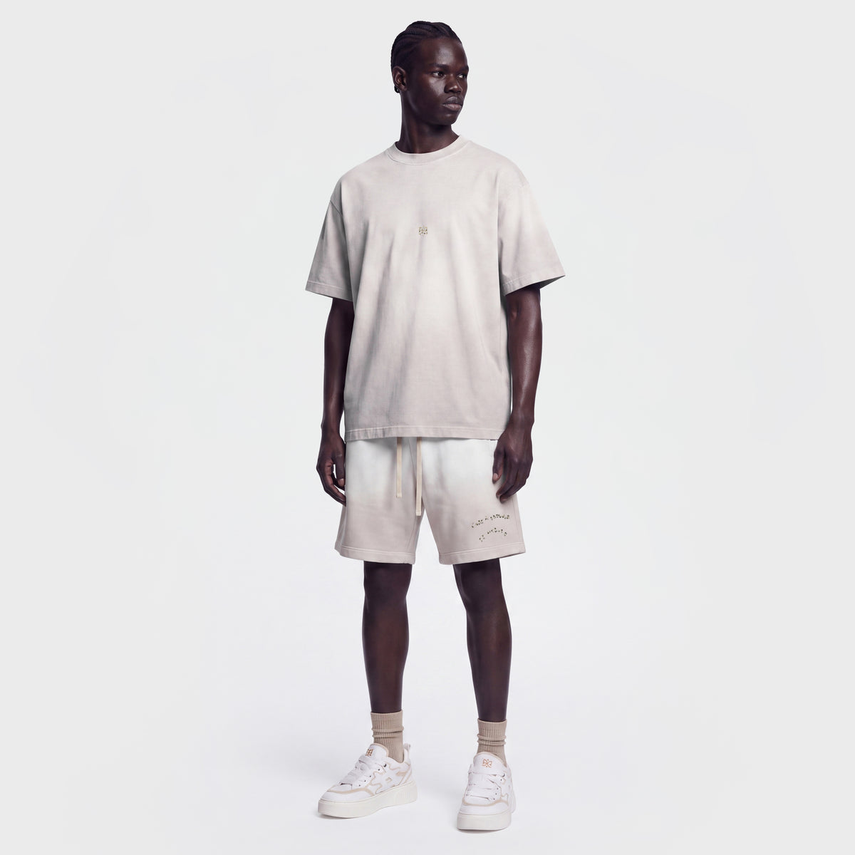 Cotton Wash 1108 Light Gray T-Shirt