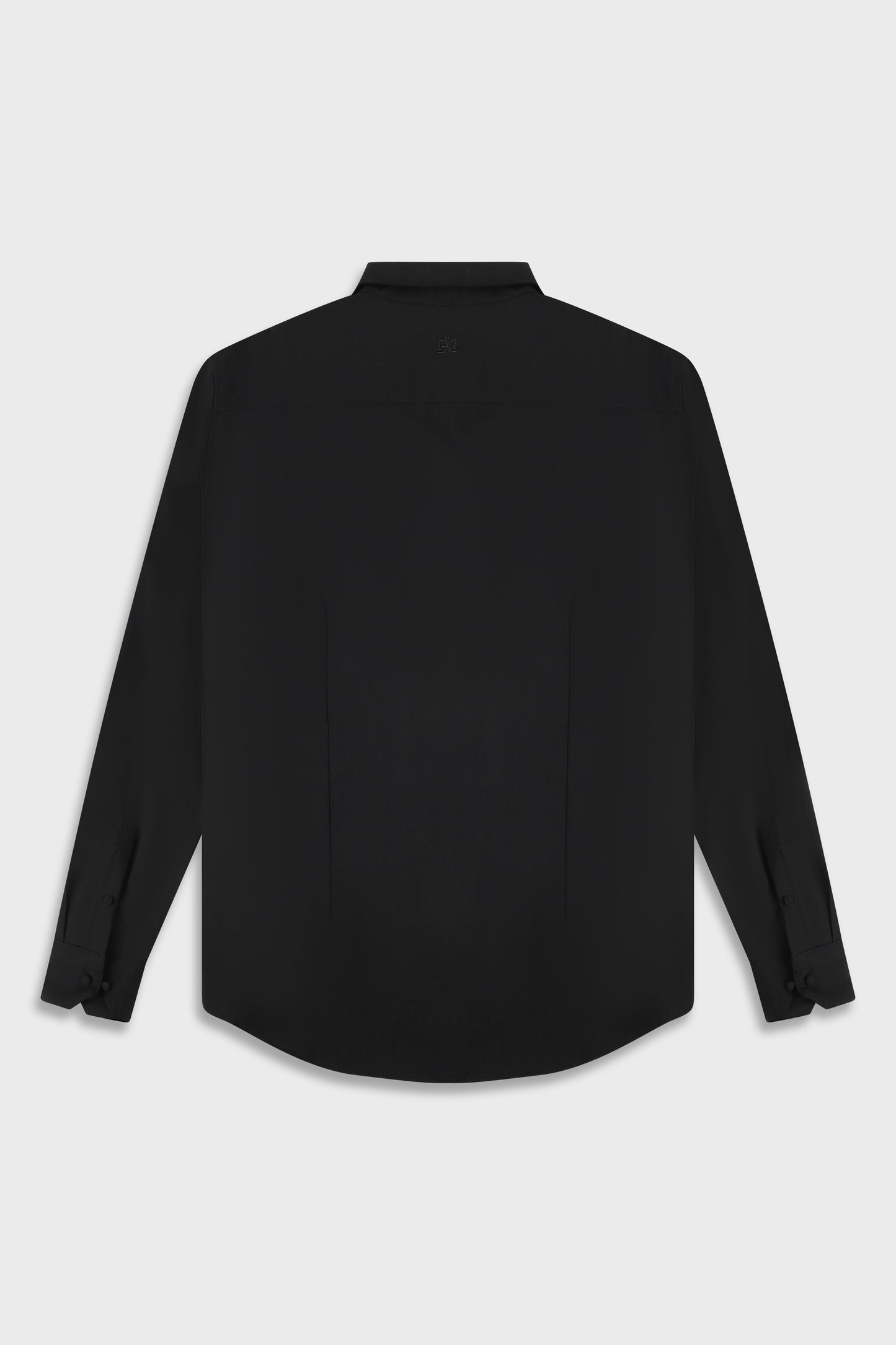 Wool Blend Black 778 Zipper Shirt
