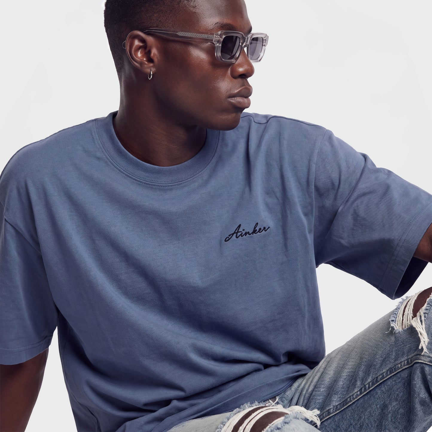 Mercerized 1116 Blue T-Shirt