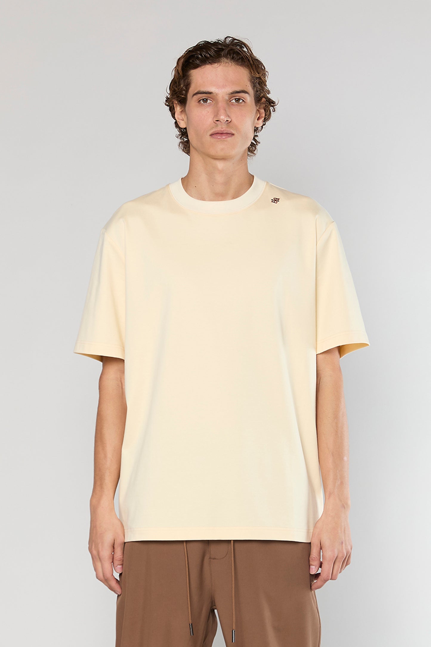 Mercerized 743 Beige T-Shirt