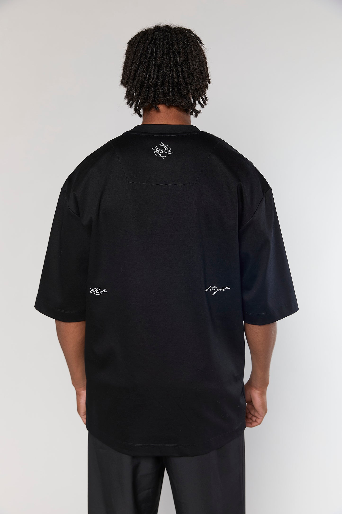 Mercerized 858 Black T-Shirt