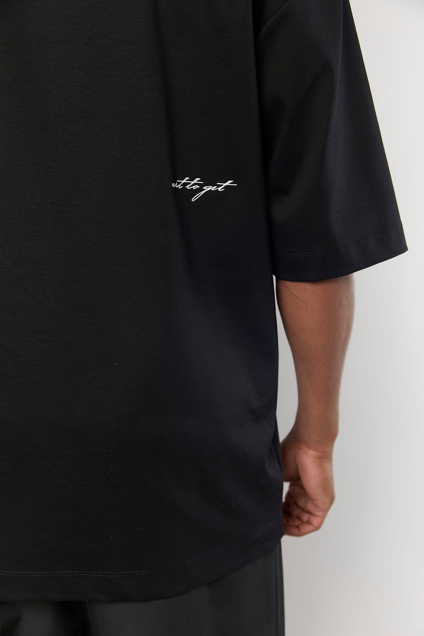 Mercerized 858 Black T-Shirt