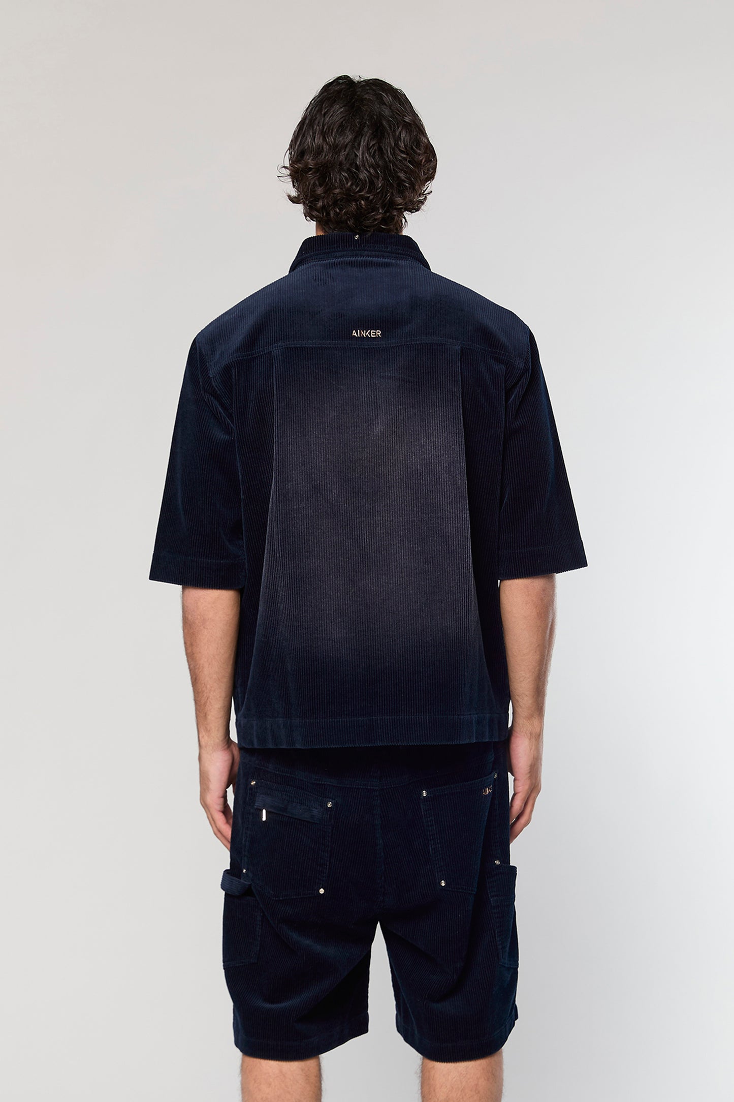 Wash Corduroy 708 Navy Short