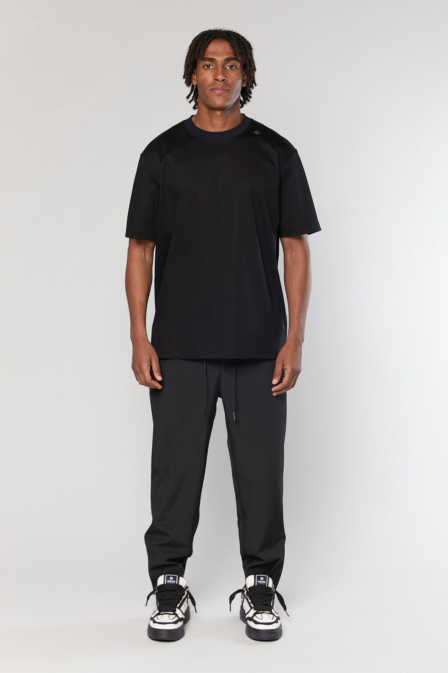 Mercerized 743 Black T-Shirt