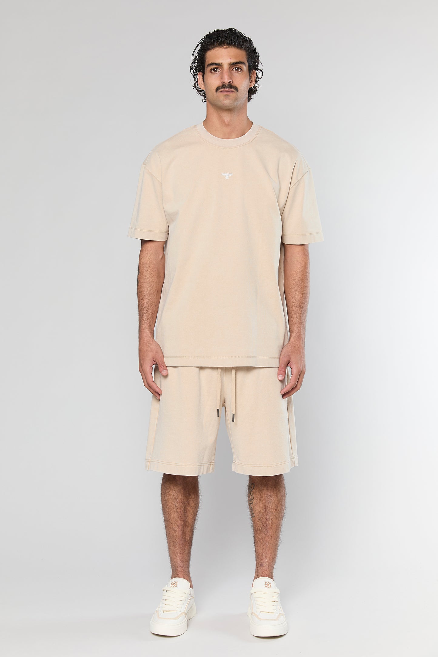 Cotton Wash 856 Beige T-Shirt