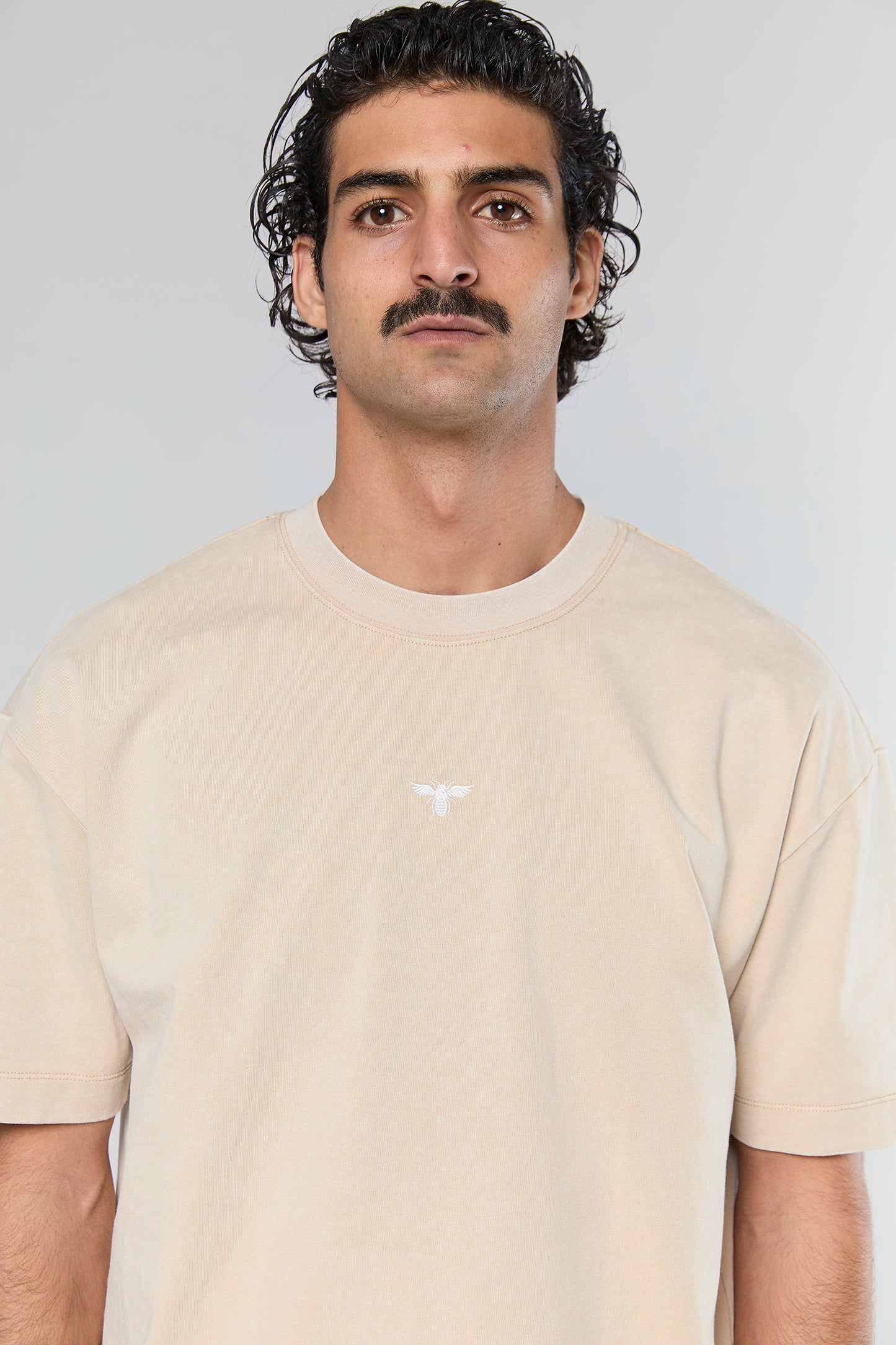 Cotton Wash 856 Beige T-Shirt