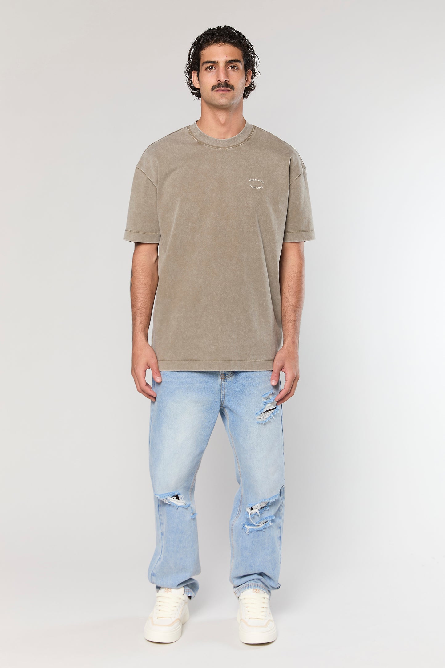 Cotton Wash 740 Mocha T-Shirt