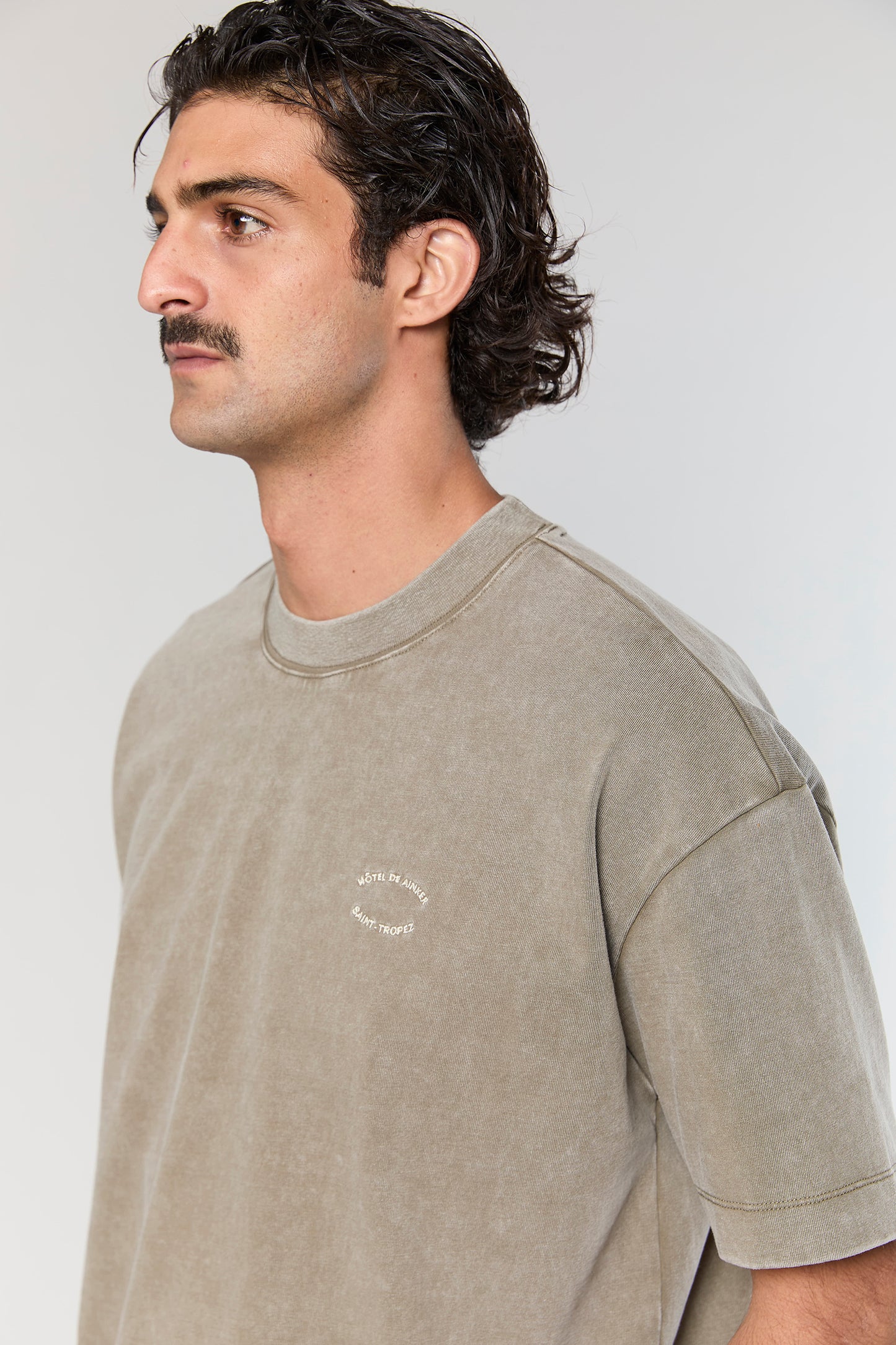 Cotton Wash 740 Mocha T-Shirt