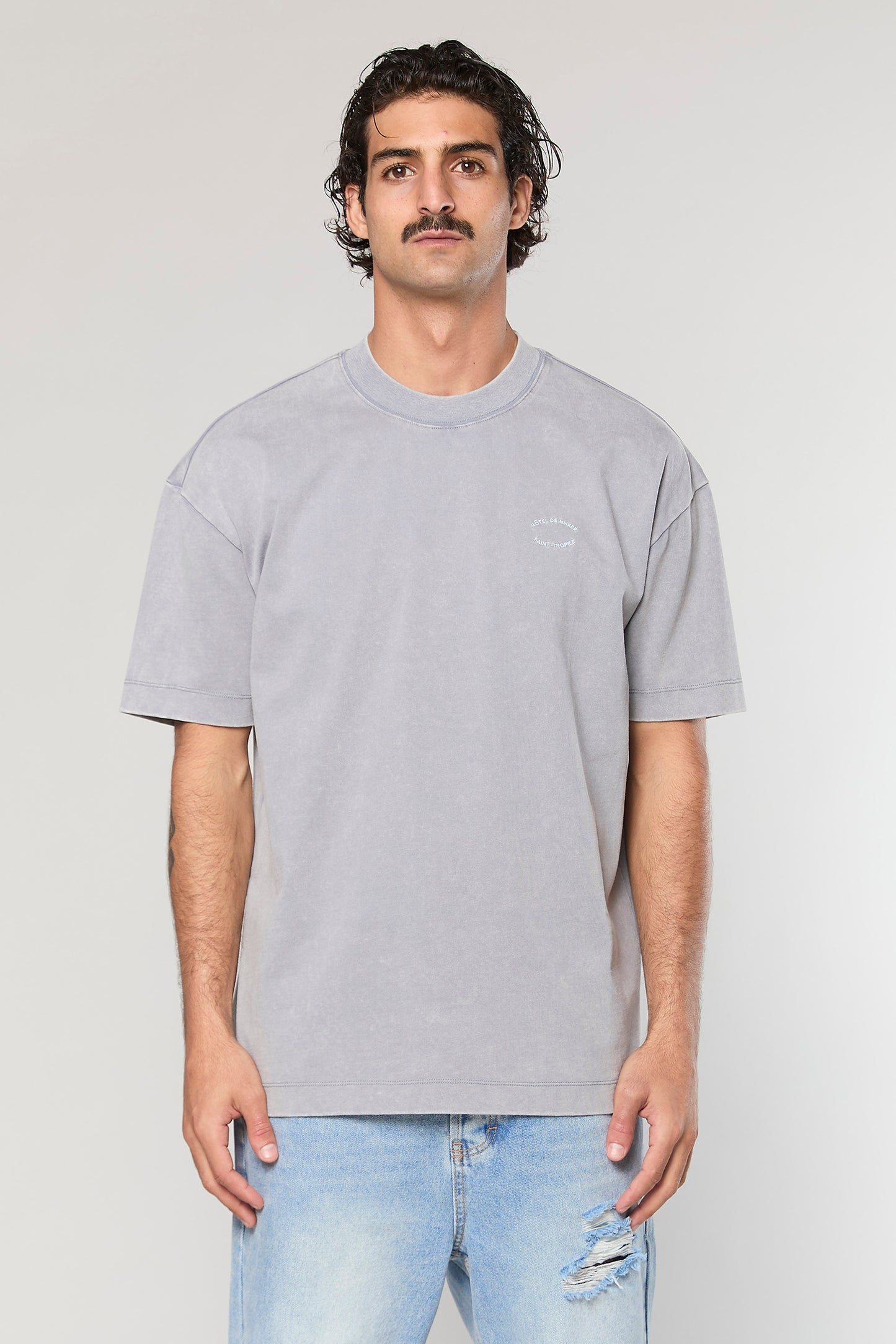 Cotton Wash 740 L.Gray T-Shirt