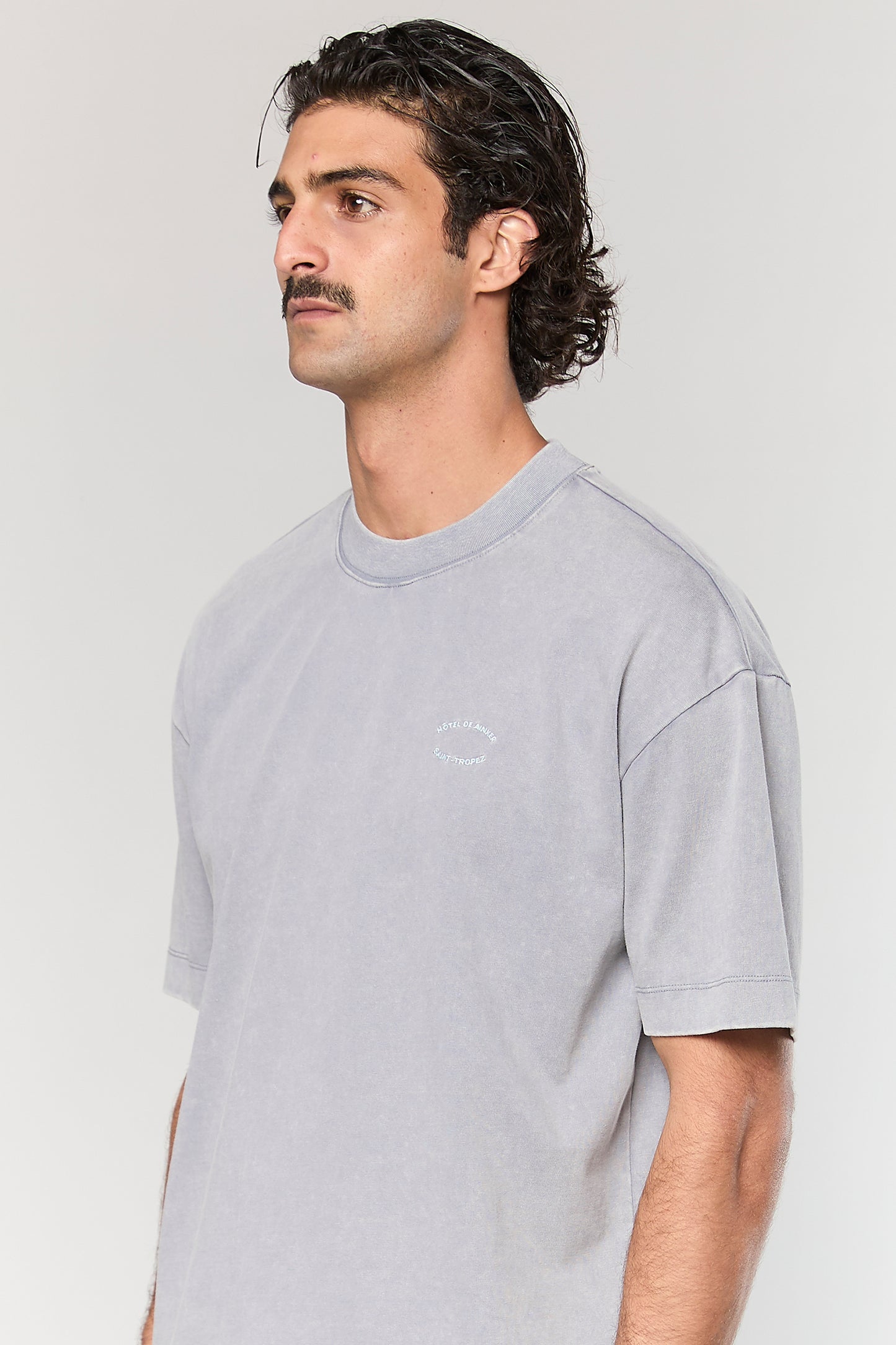Cotton Wash 740 L.Gray T-Shirt