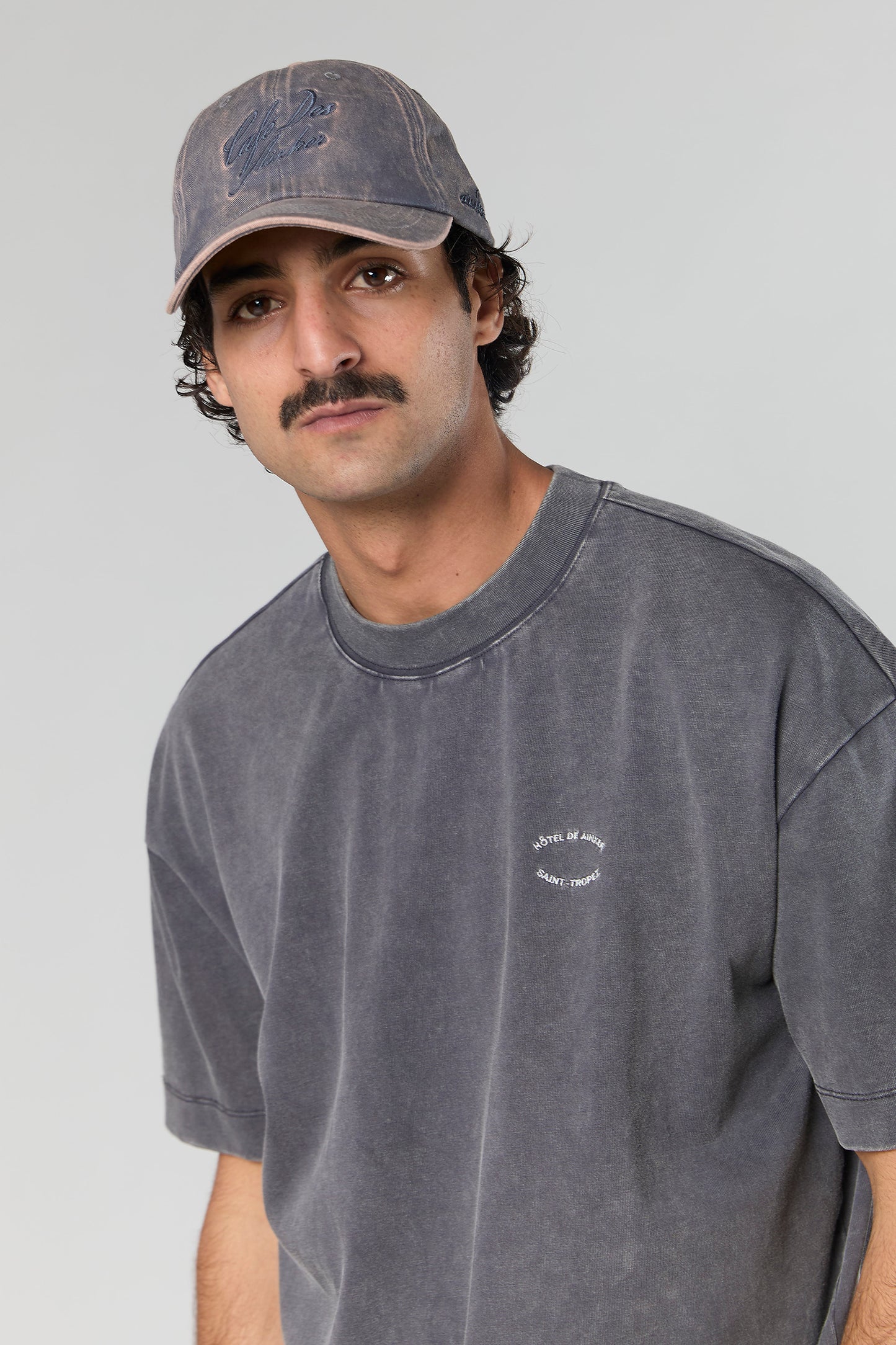 Cotton Wash 740 D.Gray T-Shirt