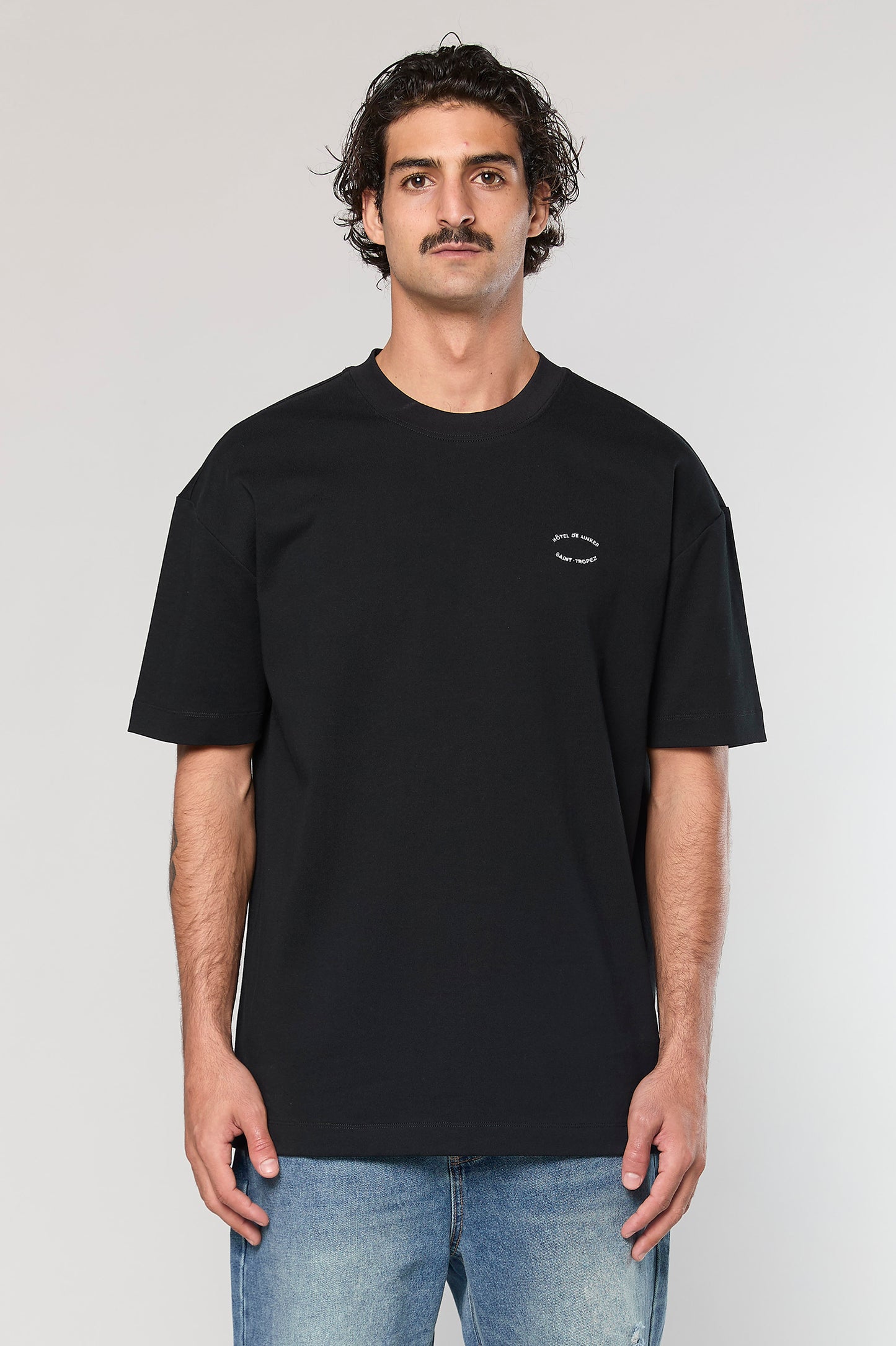 Cotton Wash 740 Black T-Shirt