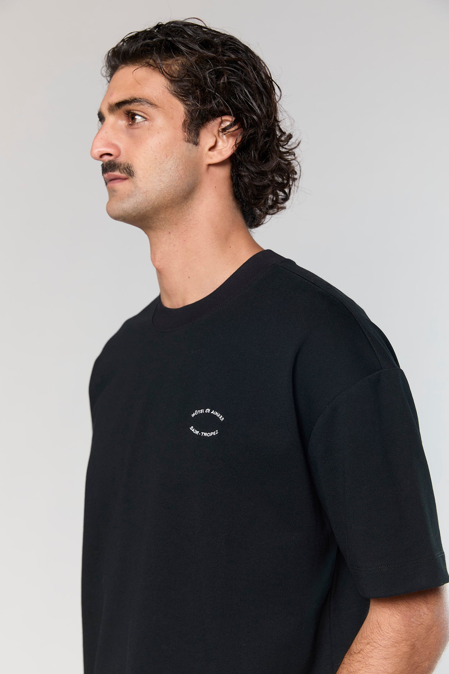 Cotton Wash 740 Black T-Shirt