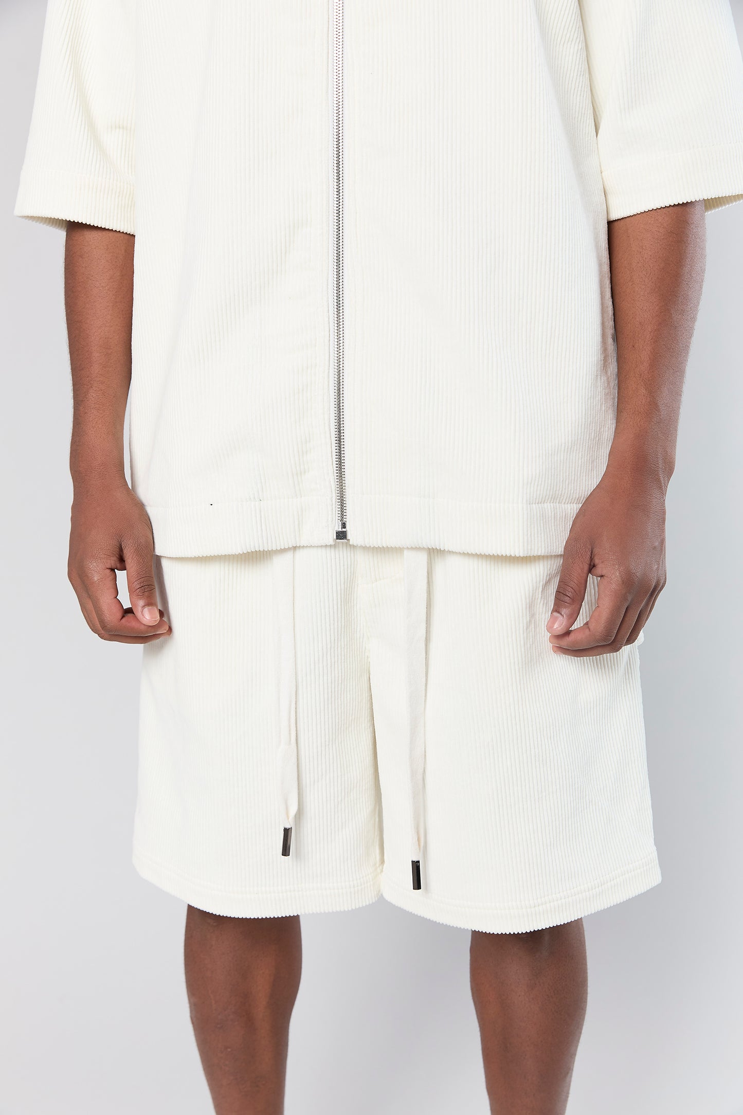 Wash Corduroy 708 White Short