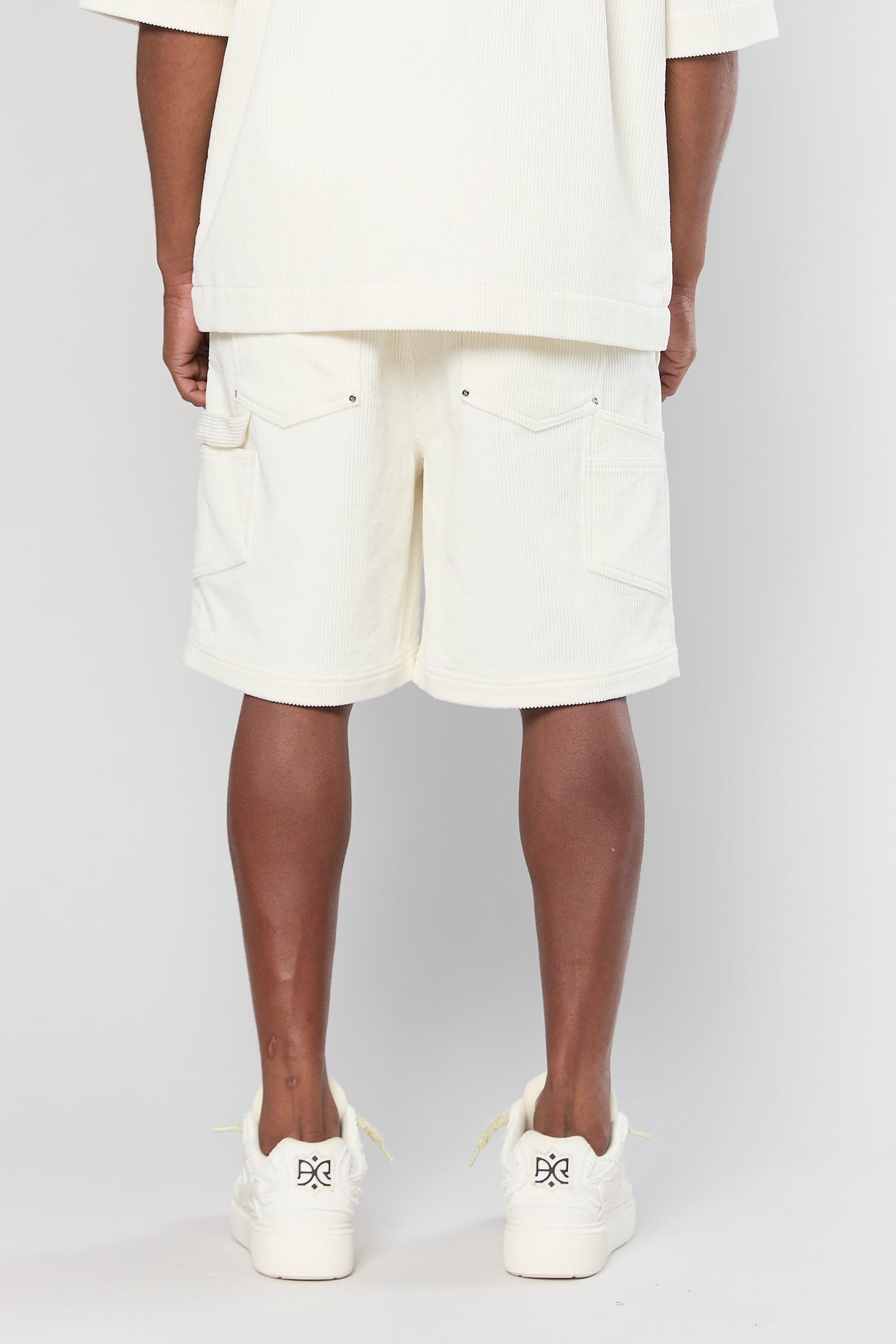 Wash Corduroy 708 White Short