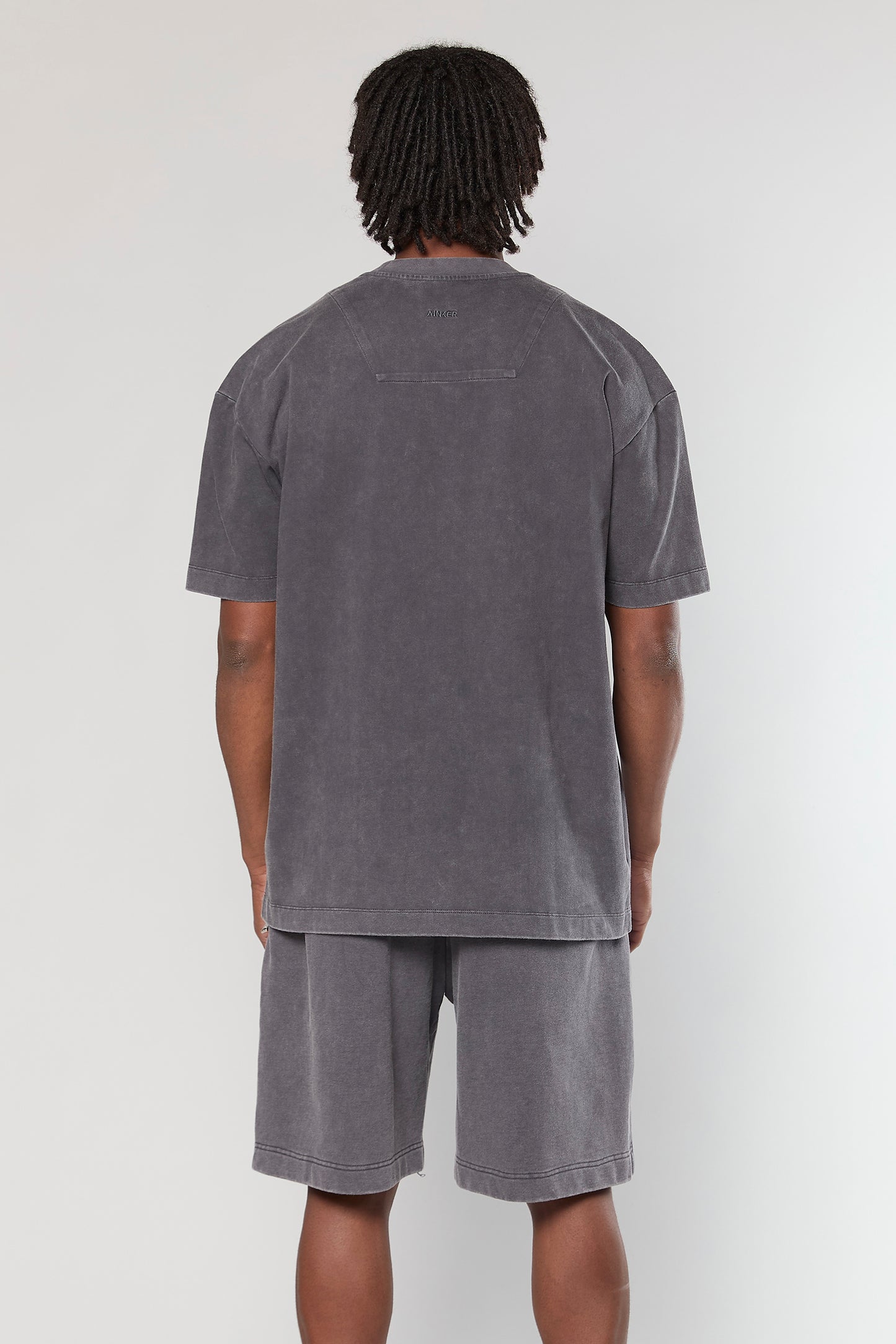 Cotton Wash 856 D.Gray T-Shirt