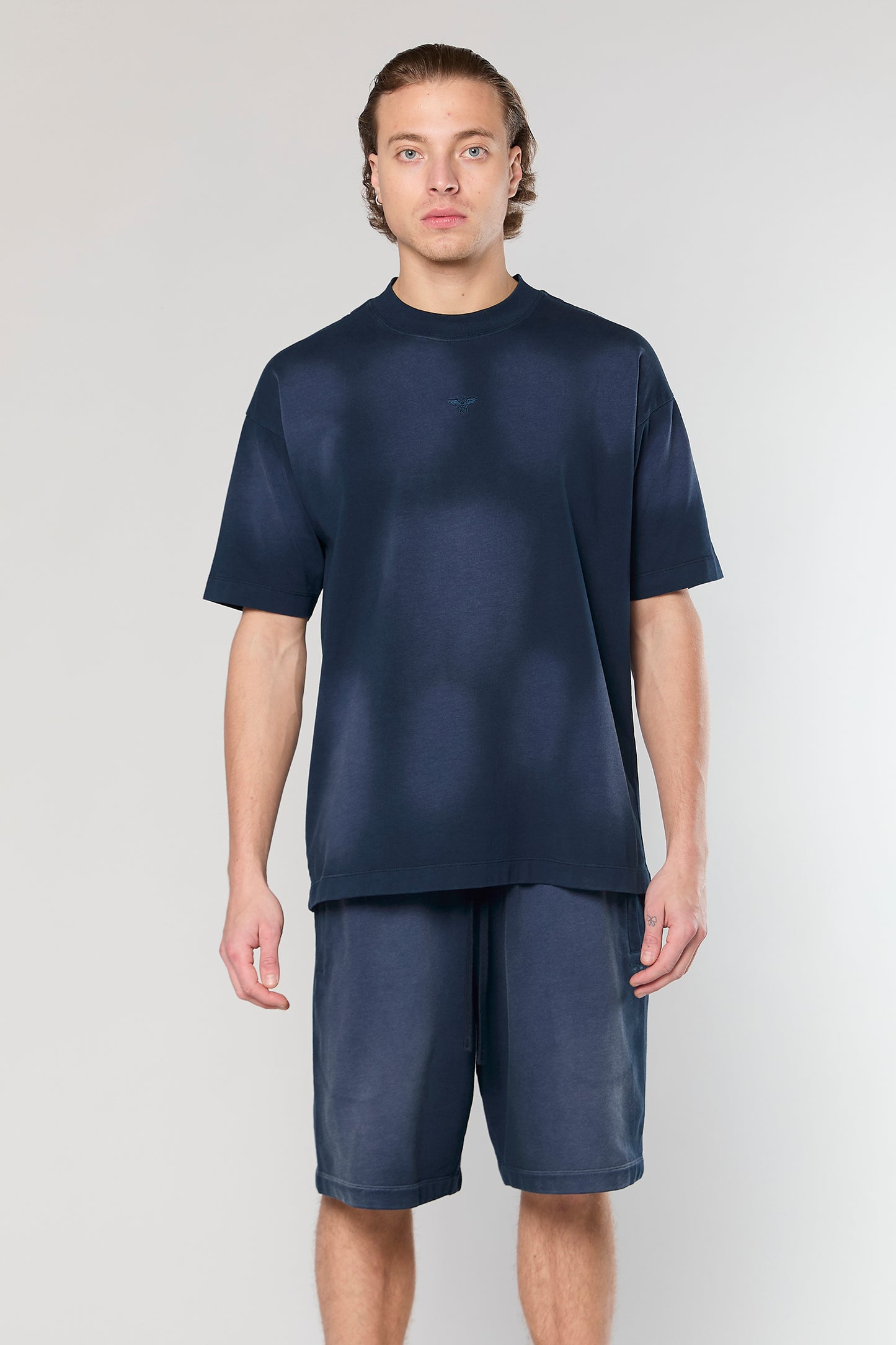 Cotton Wash 856 Navy T-Shirt