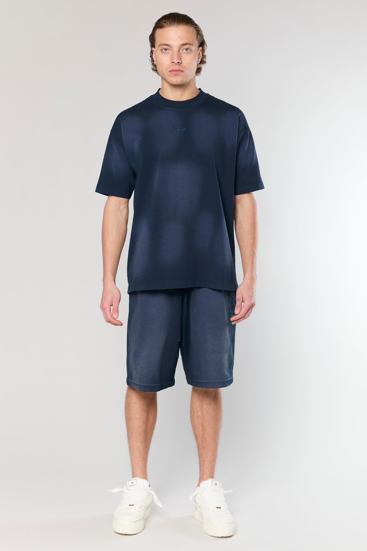 Cotton Wash 856 Navy T-Shirt