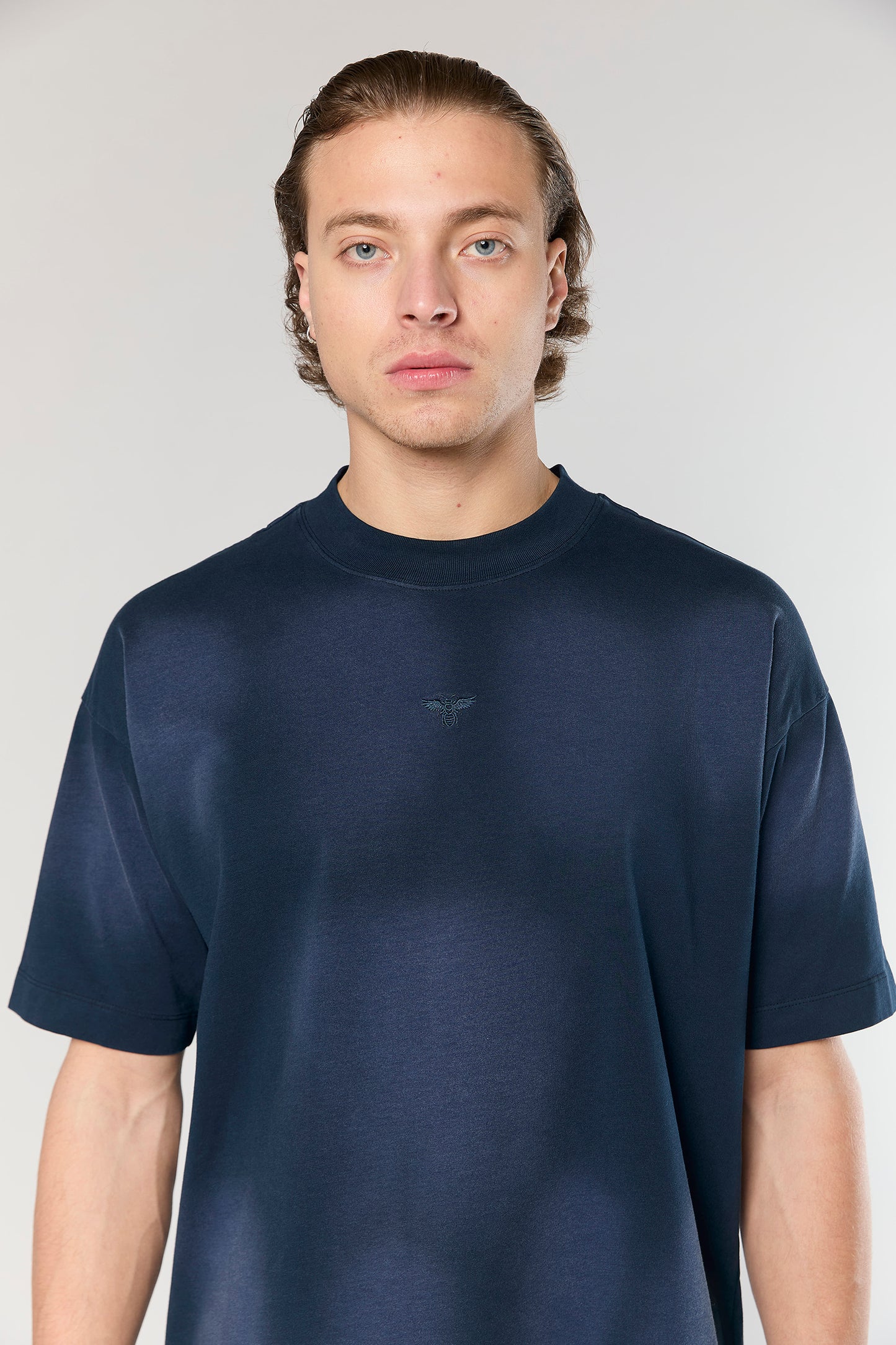 Cotton Wash 856 Navy T-Shirt