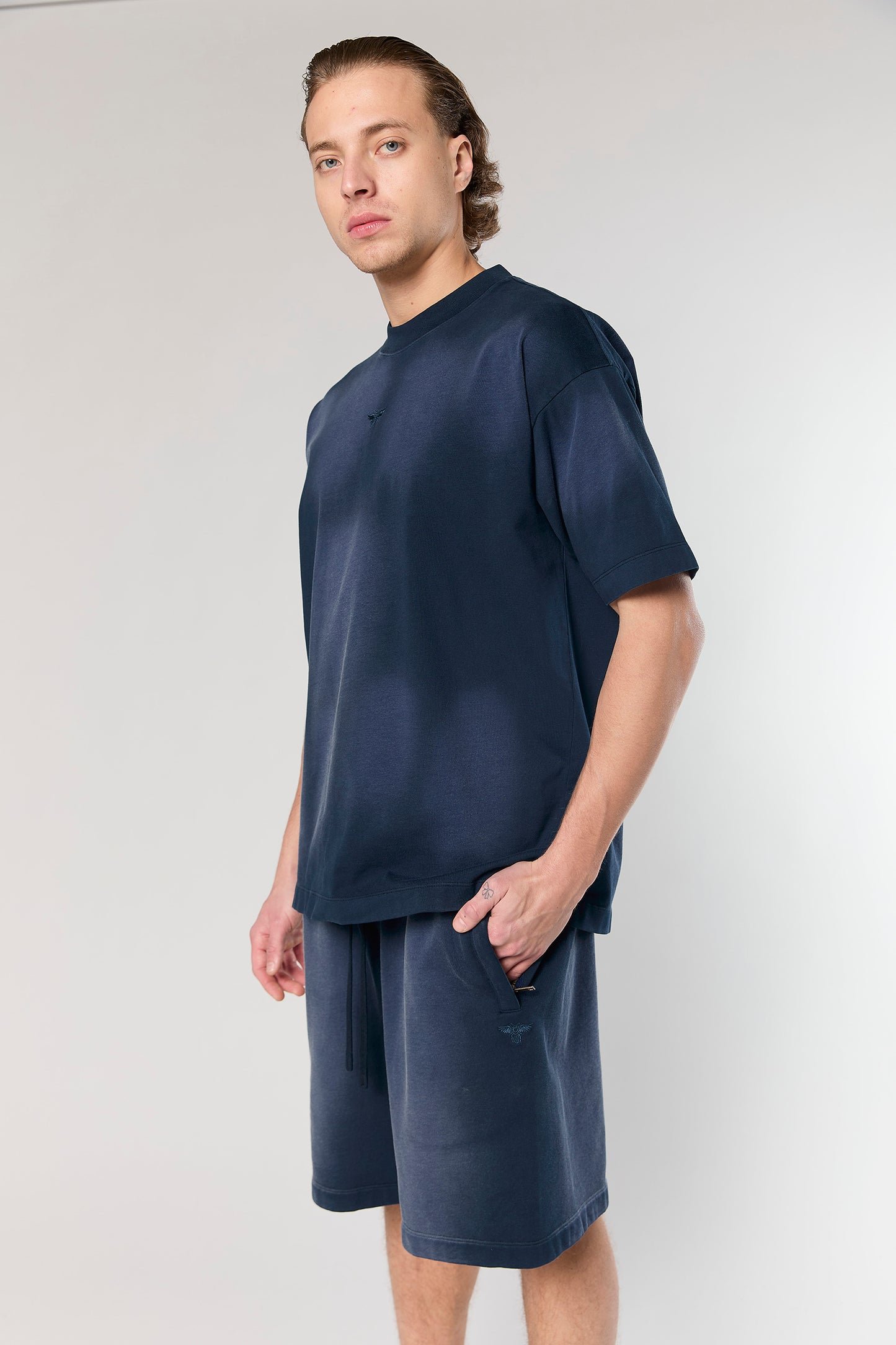 856 Navy Wash Short Pant