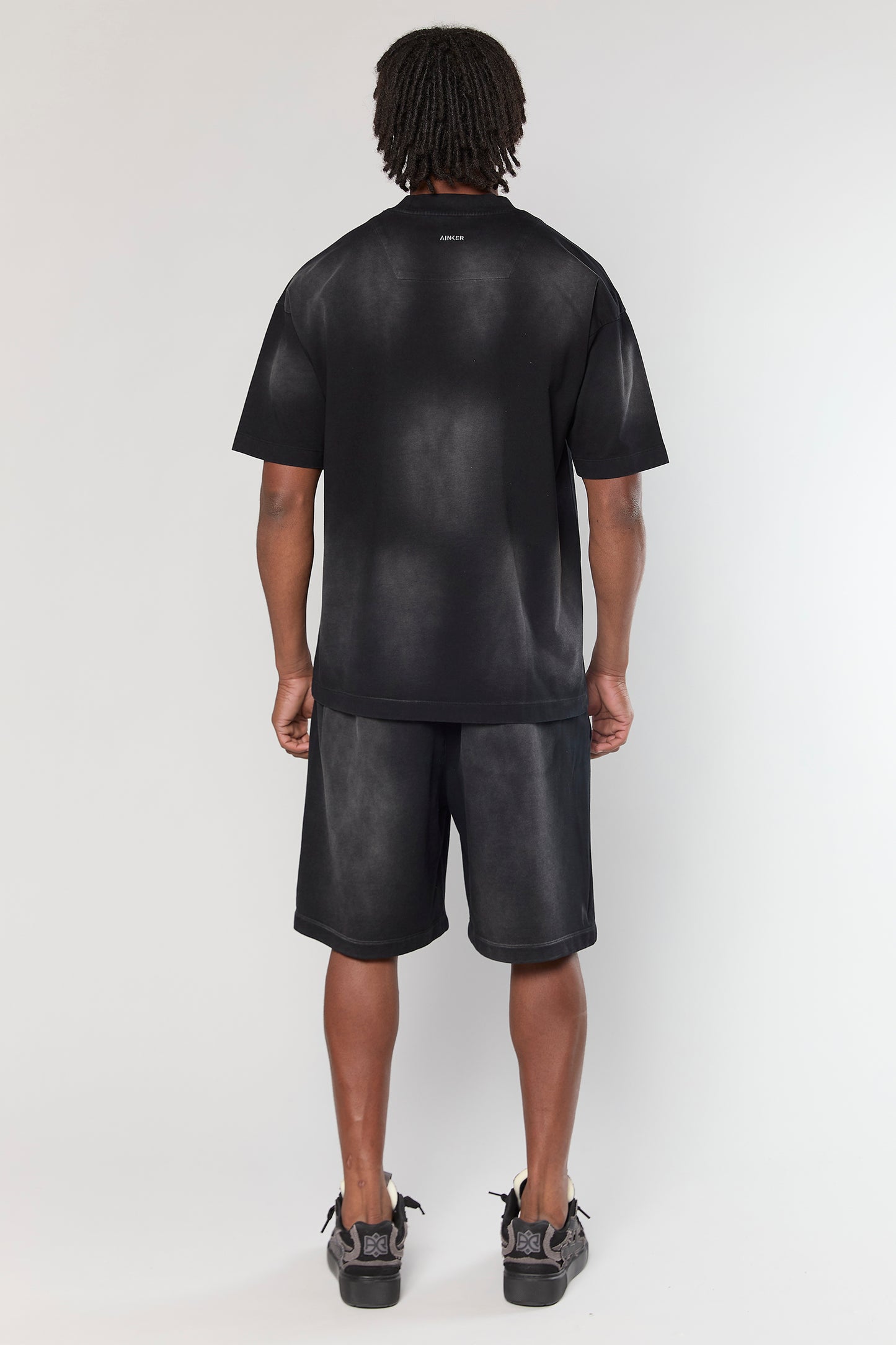 856 Black Wash Short Pant