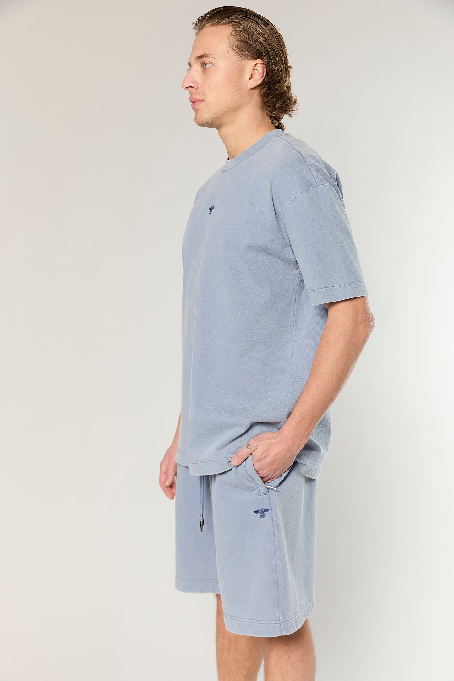 Cotton Wash 856 L.Blue T-Shirt