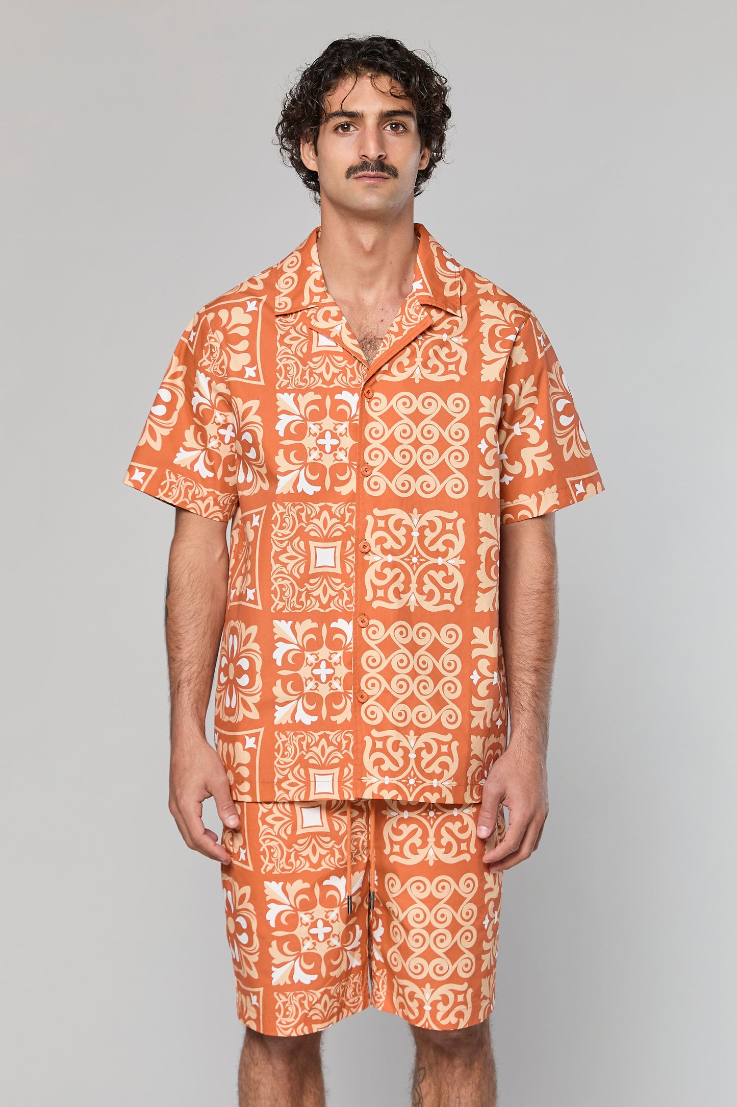 Cotton Poplin 840 Terracotta Shirt