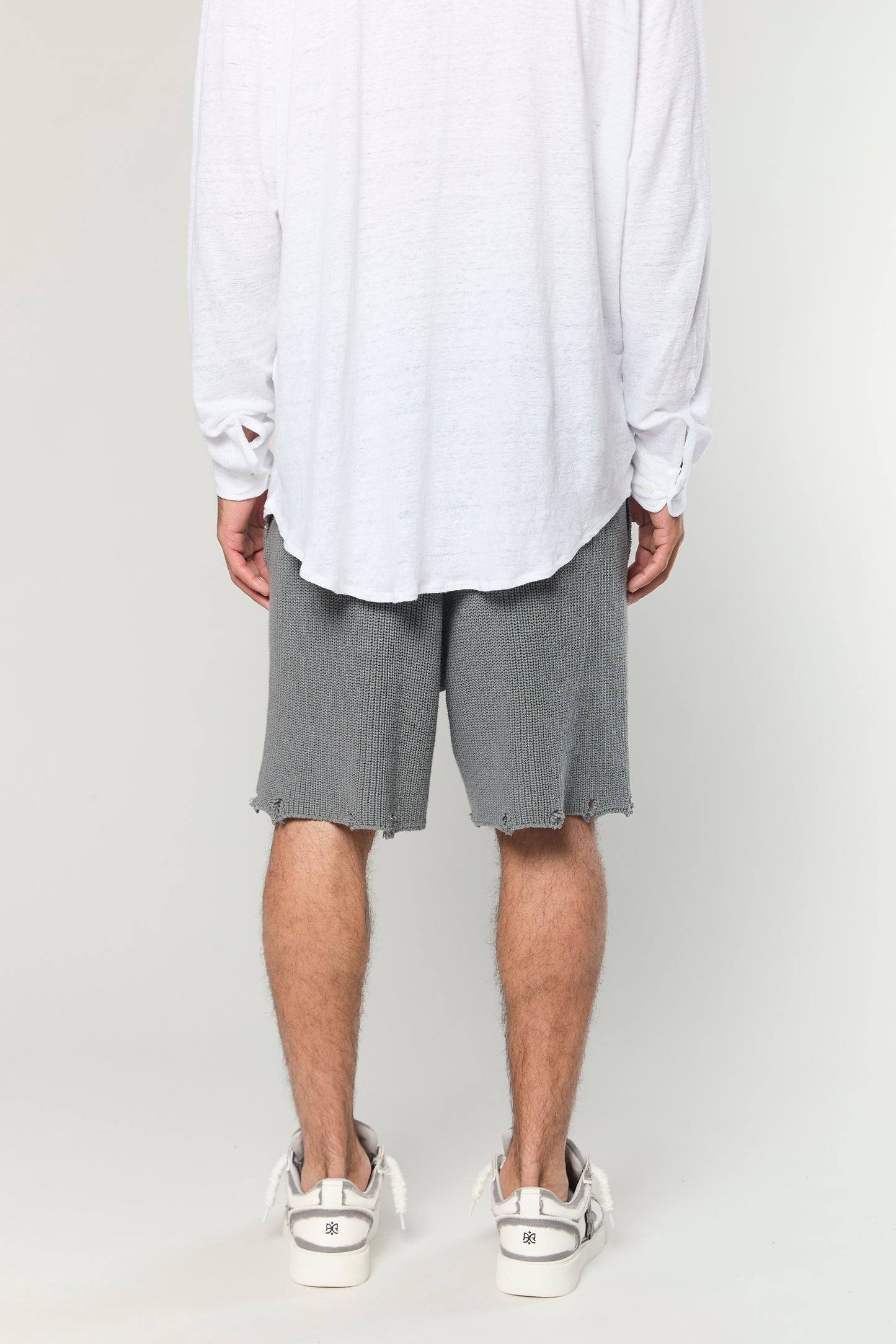 820 Gray Knit Short Pant