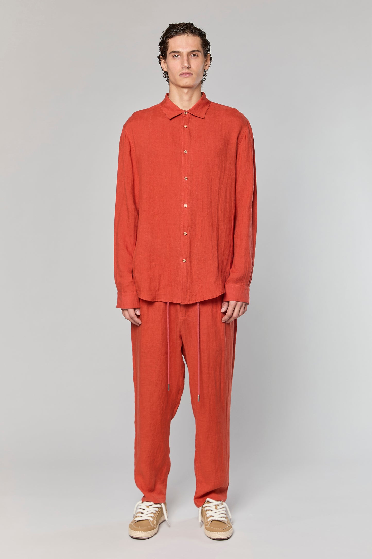 Linen 777 Terracotta Pants