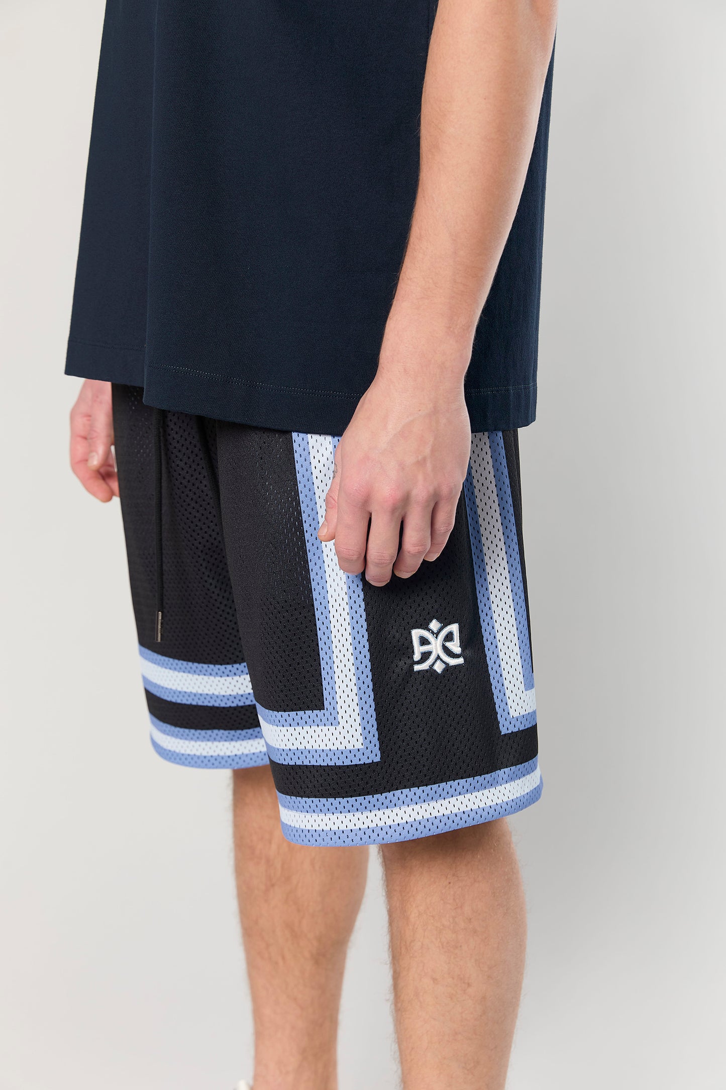 BB 712 Black/Blue Short Pant