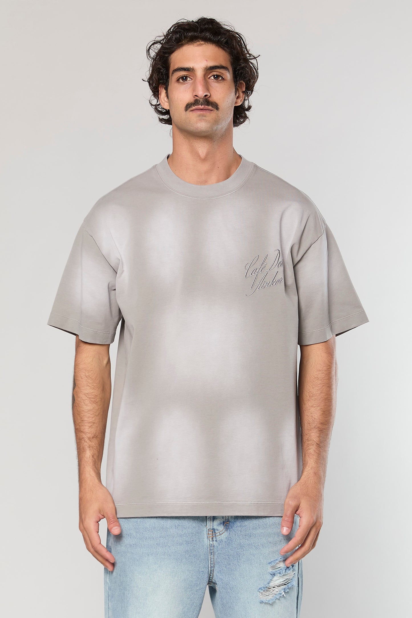 Cotton Wash 811 L.Gray T-Shirt